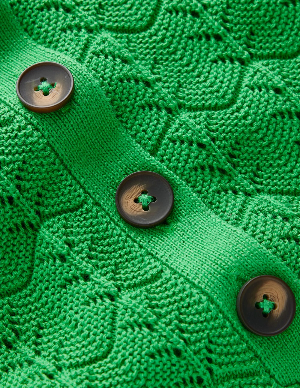 Pointelle Henley T-shirt DNU-Online Lime-8