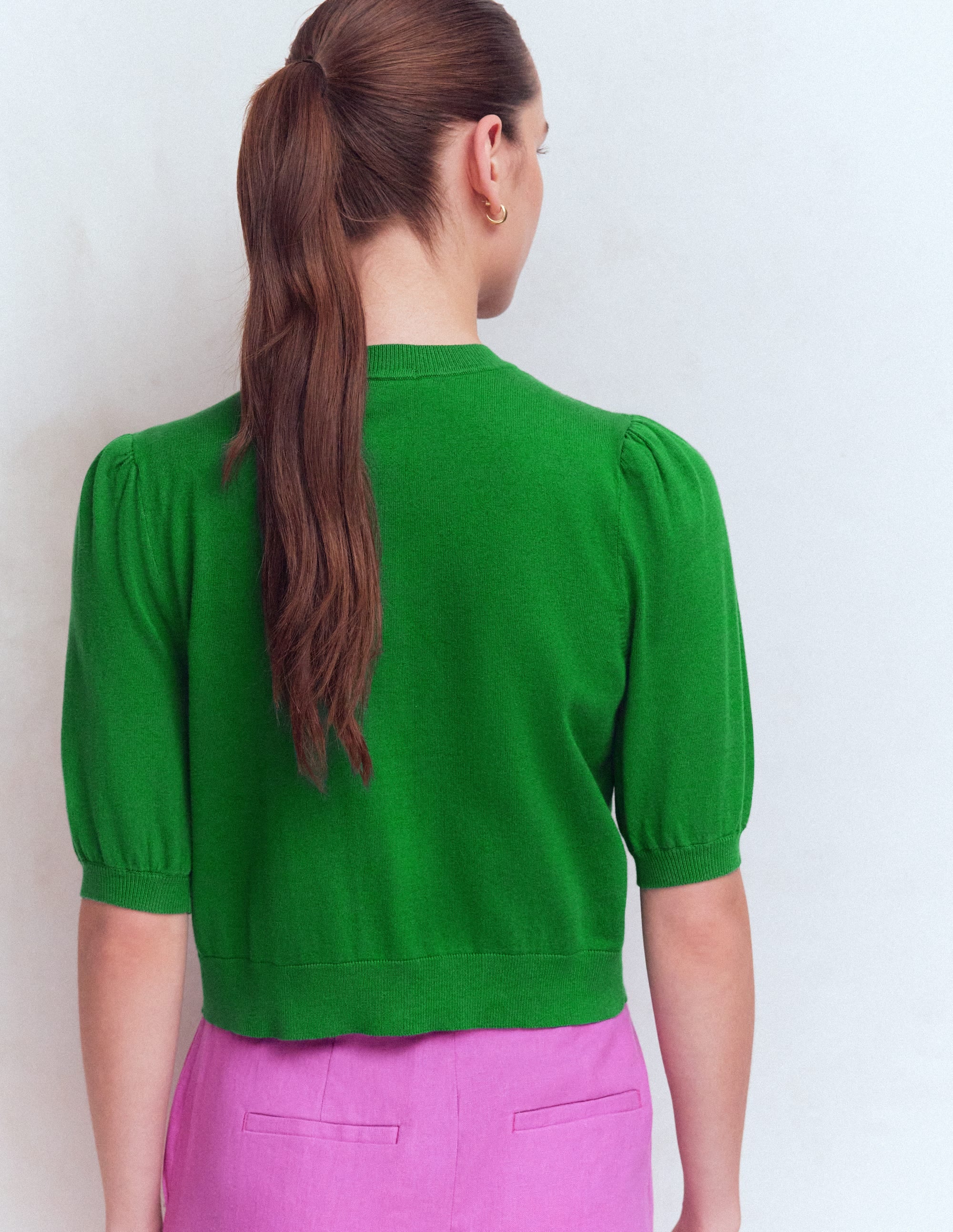 Nadia Verzierte Strickjacke-GRÜN - Image 3