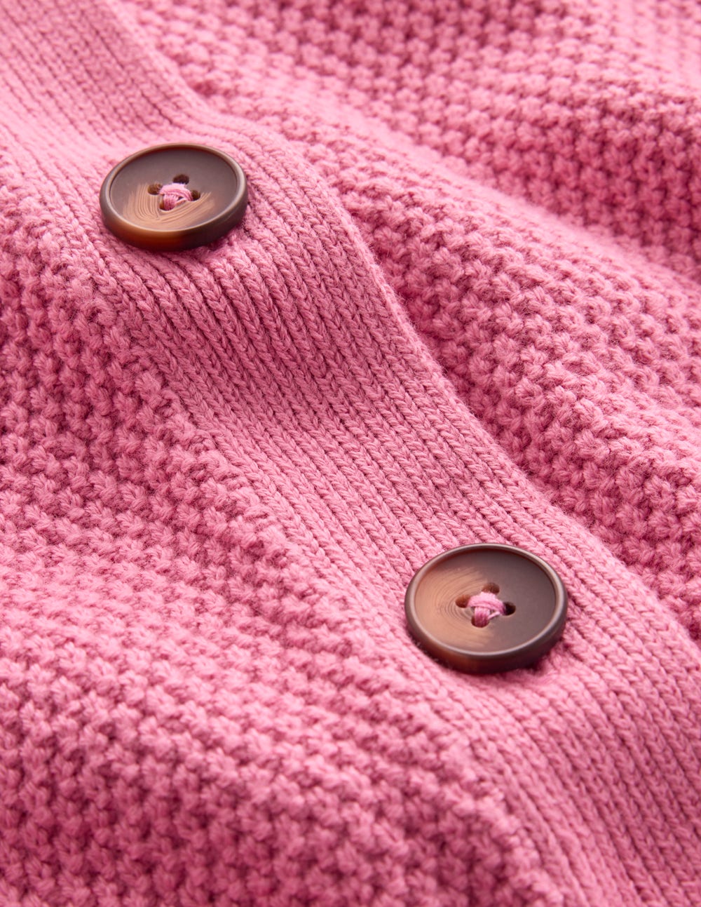 Hayley Baumwollstrickjacke mit V-Ausschnitt-Graurosa-6