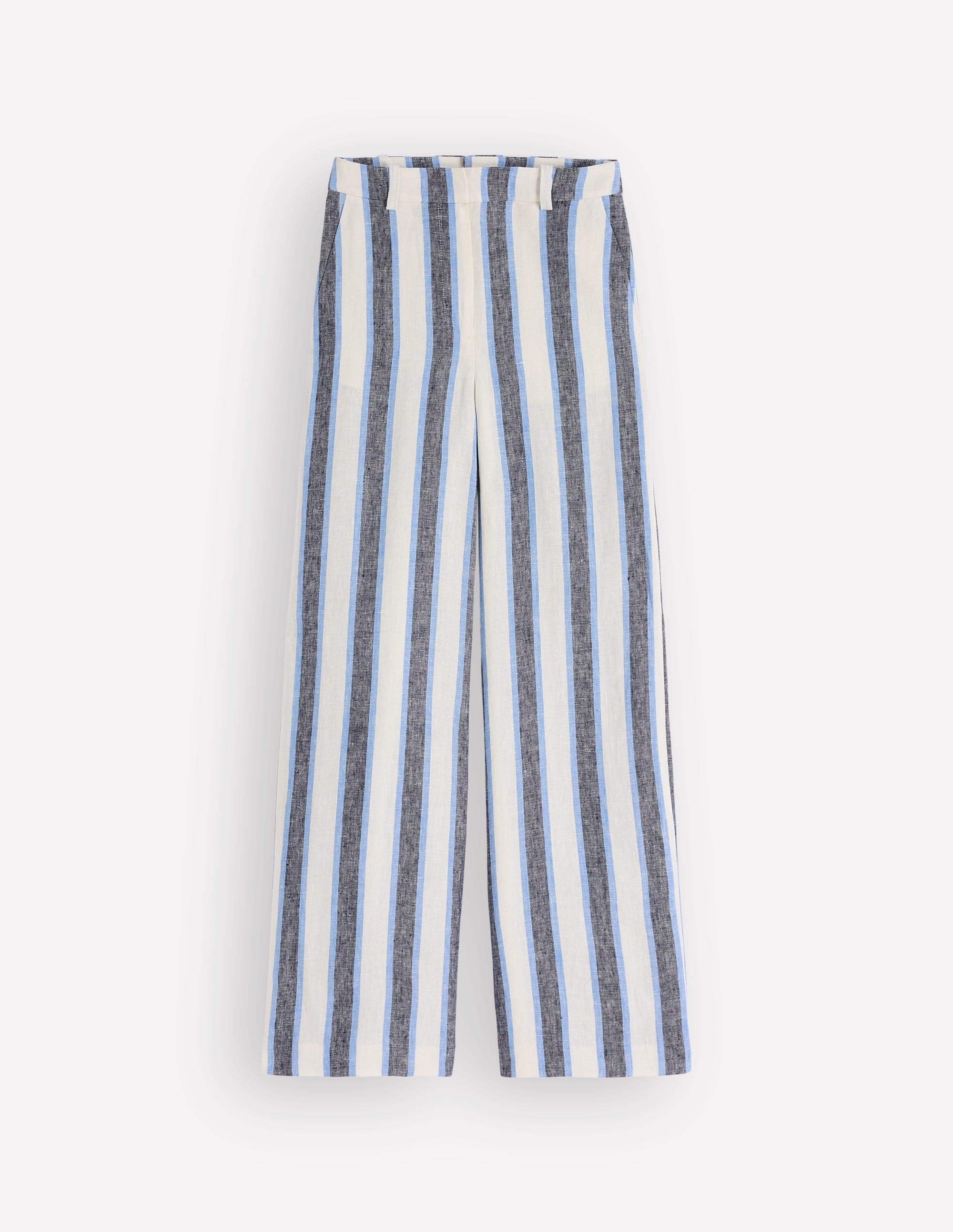 Belgravia Leinenhose-Blau/Weiß, Gestreift - Image 8