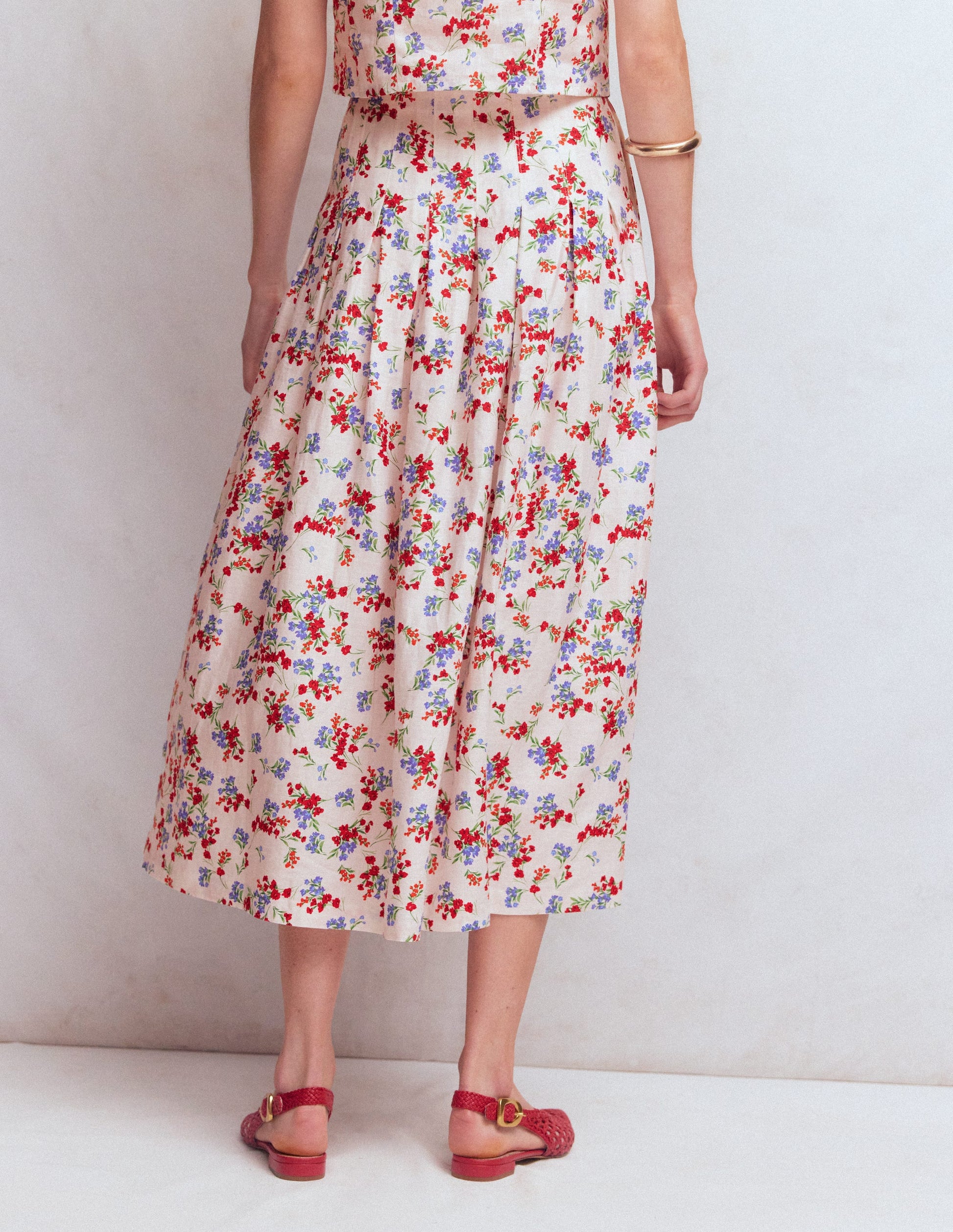 Valentina Leinenrock-Naturweiß, Blütenpracht-4