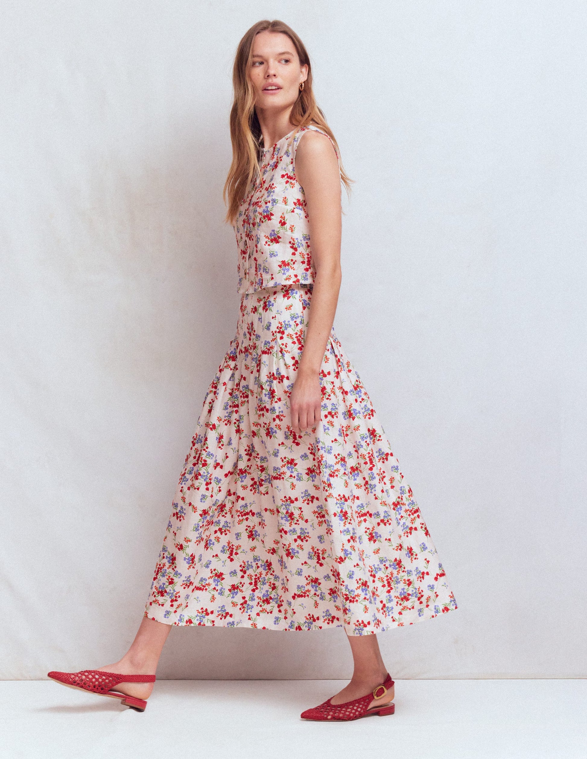 Valentina Leinenrock-Naturweiß, Blütenpracht-6