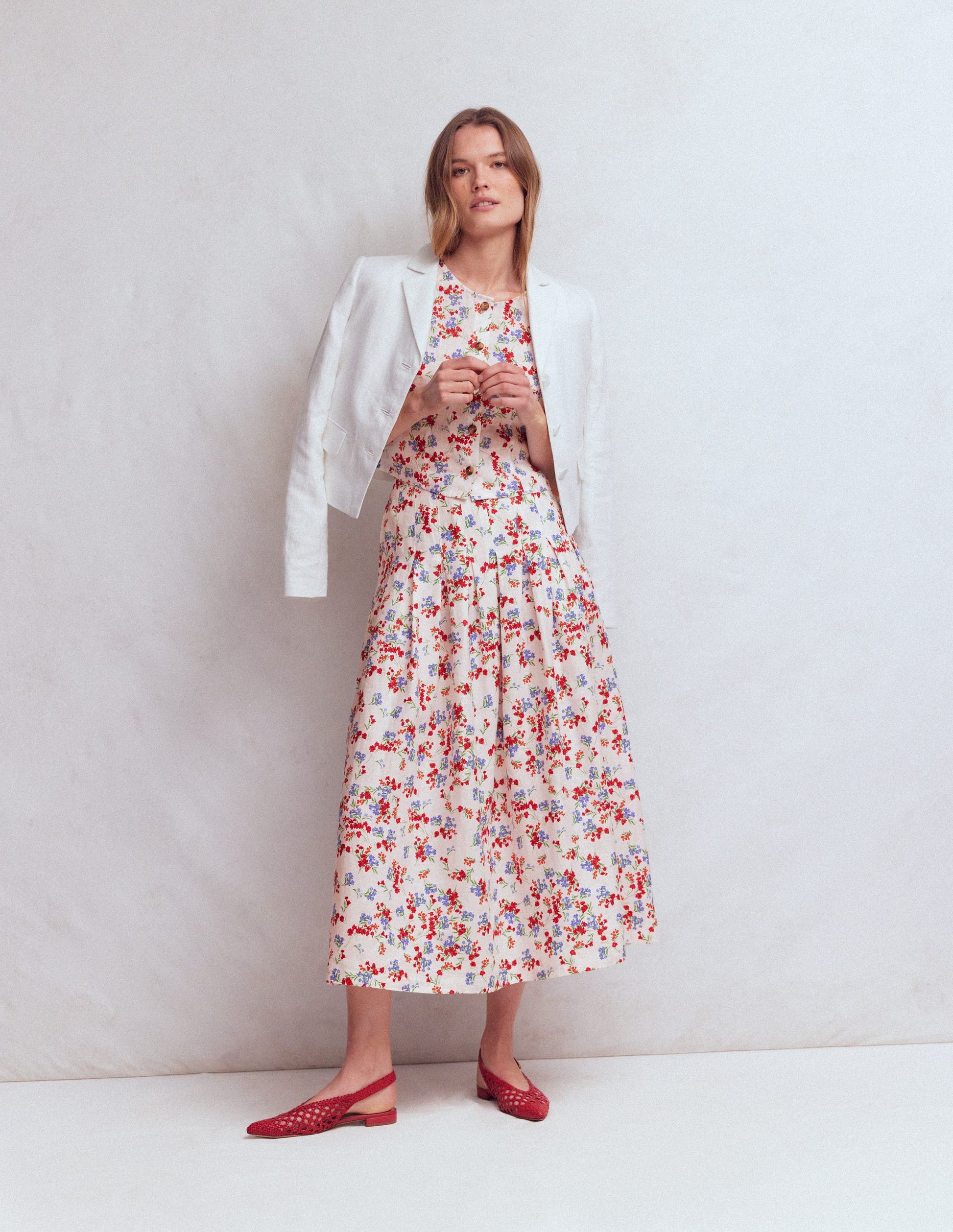 Valentina Leinenrock-Naturweiß, Blütenpracht-7