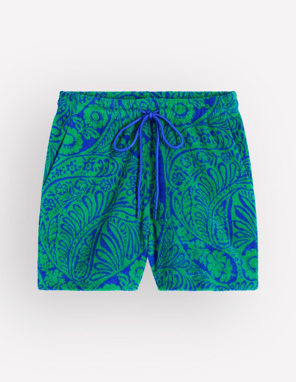 Short Islington en éponge-Vert/bleu, motif Enchanted Paisley-5