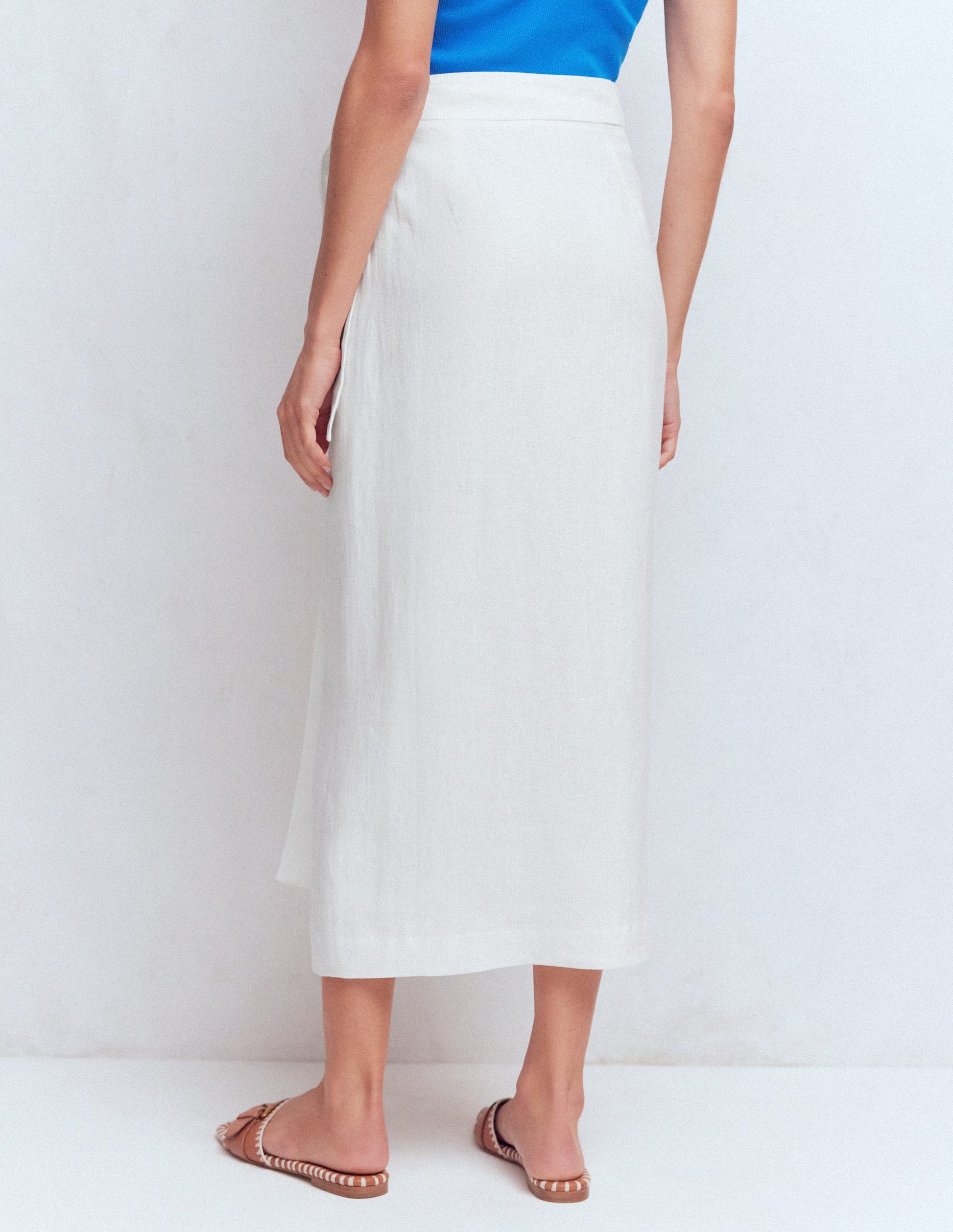 Dimitra Leinen-Säulenrock-Weiß-3