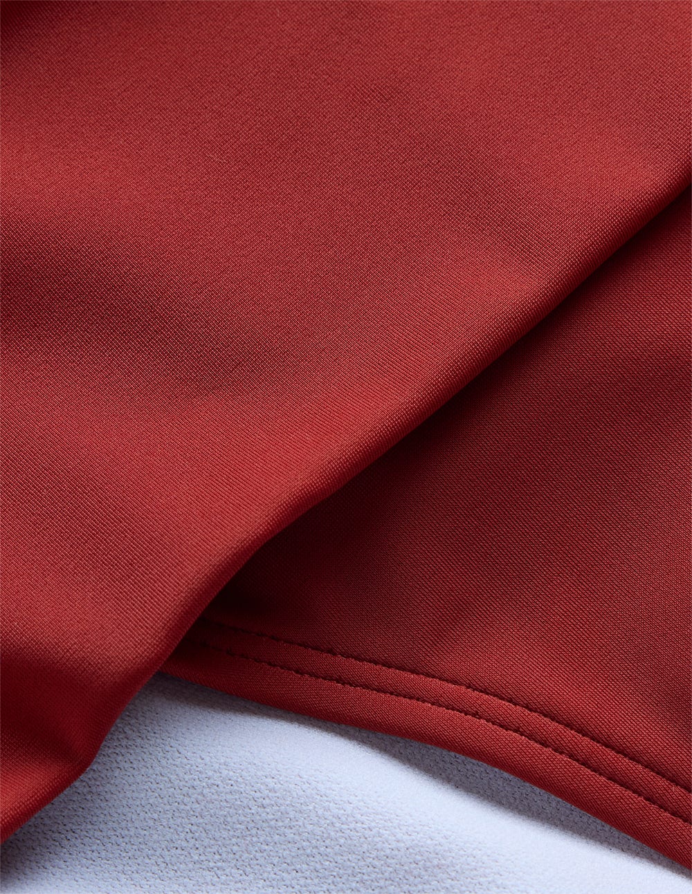 Klassische Bikinihose mit umgeschlagenem Bund-Paprikarot-7