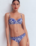 Klassische Bikinihose-Mazarinblau, Tigerparadies