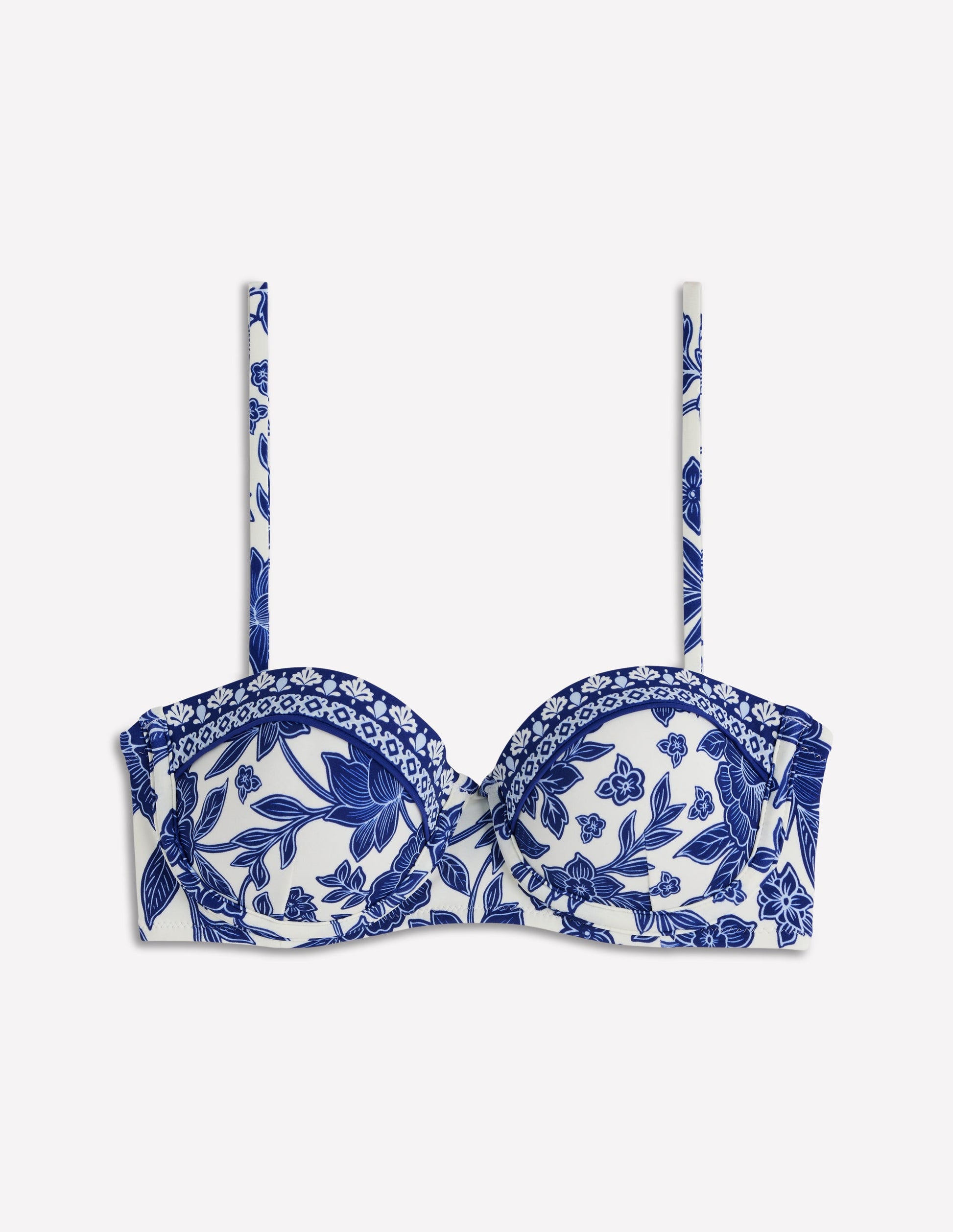 Rhodes Bikinioberteil in Körbchengröße-Mazarinblau, Tigerparadies-6