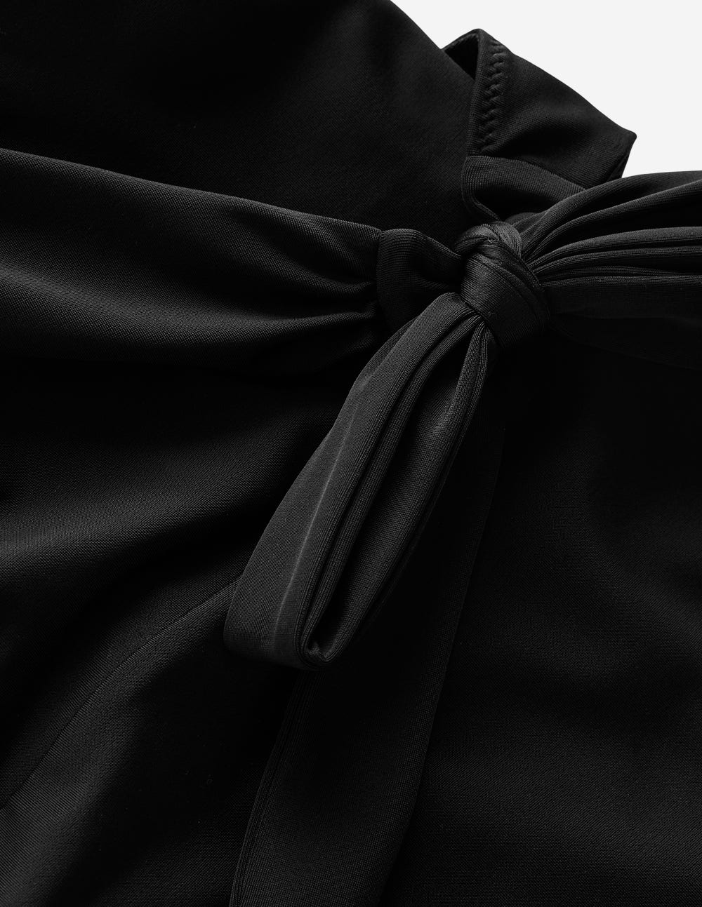 Tilos Badeanzug mit seitlichem Bindeband-Schwarz-6