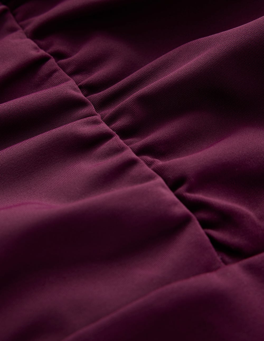 Geraffter Badeanzug zum Binden-Schokobeere-6