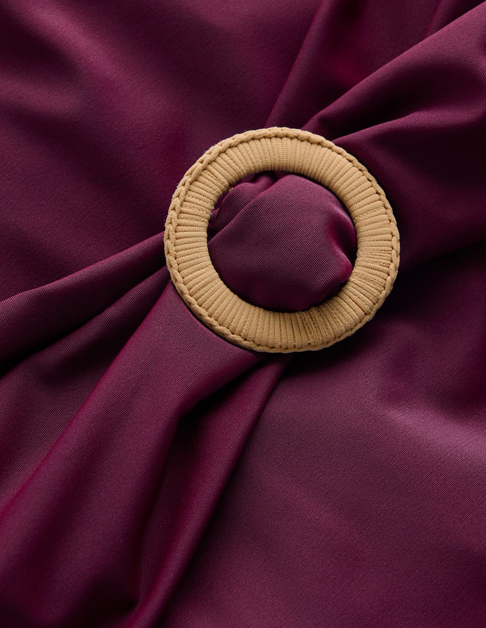 Sorrento Badeanzug mit Ring-Schärpe-Schokobeere-7