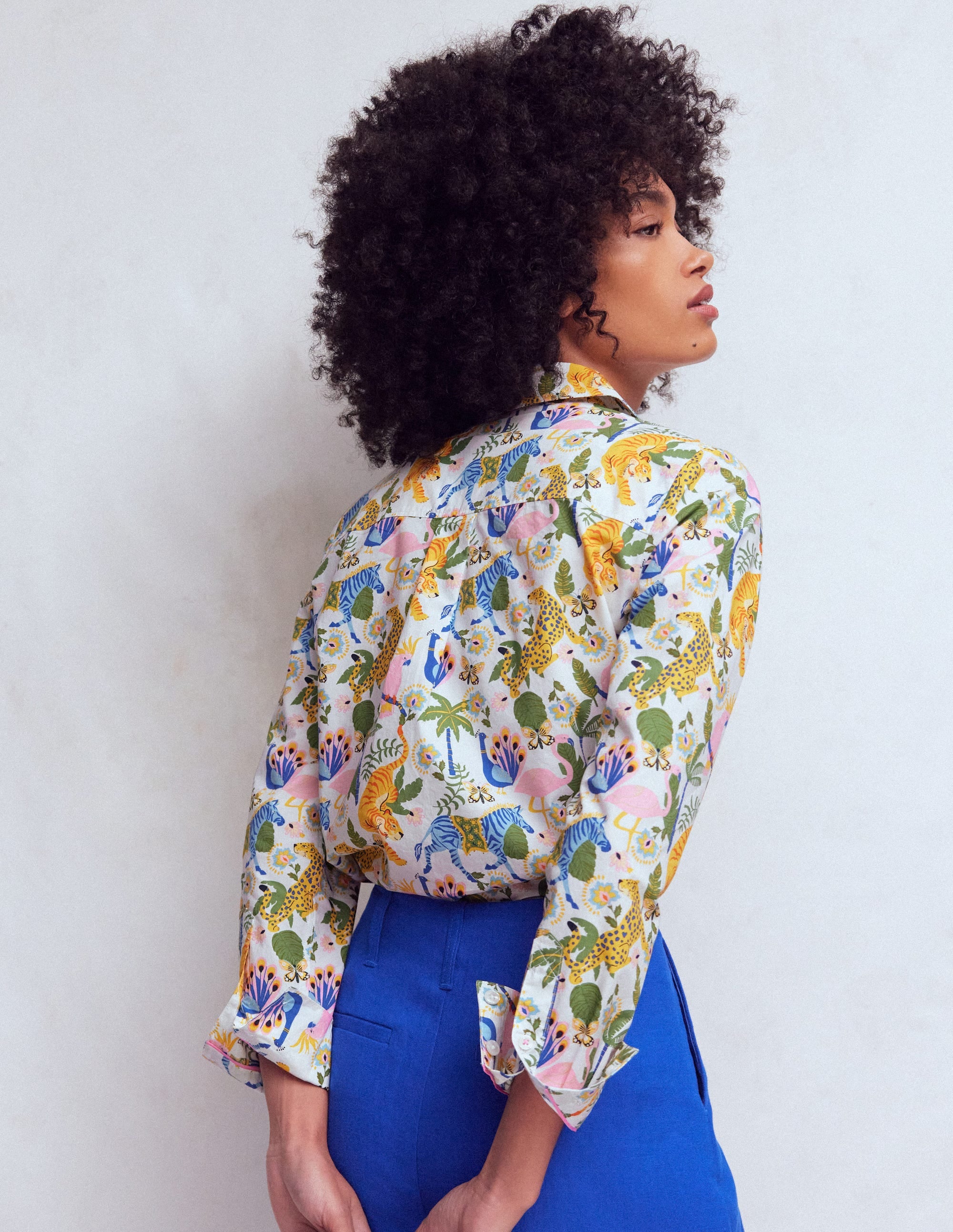 Chemise Sienna en coton-Multi, motif Tropical Safari - Image 3