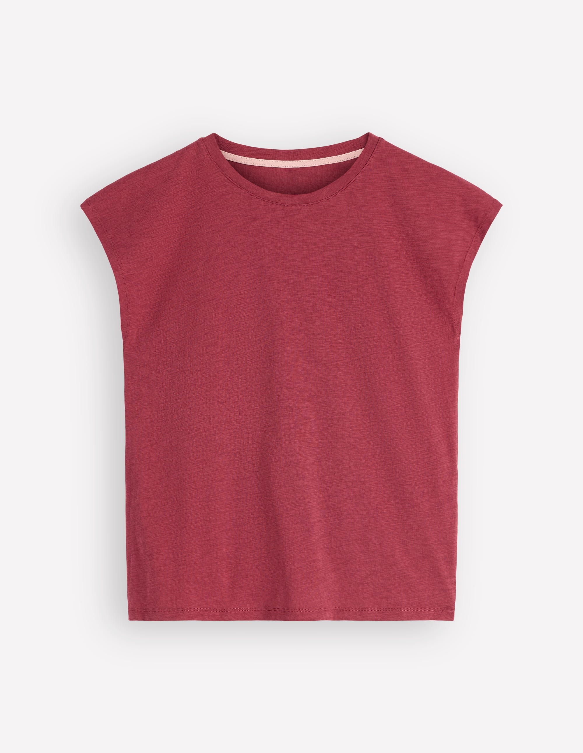 Bedrucktes T-Shirt mit Flammgarn-Erdiges Rot - Image 5