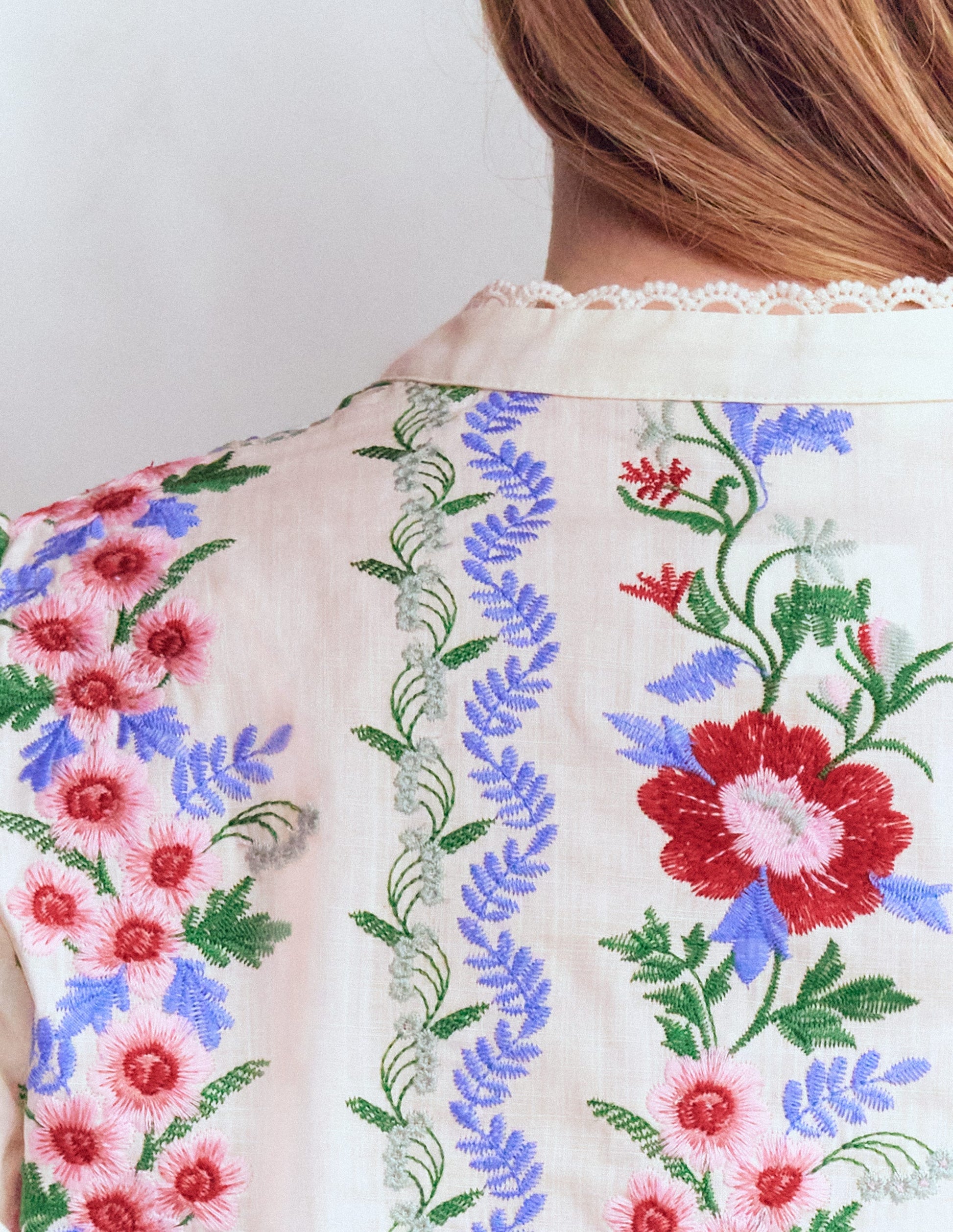 Besticktes Baumwolloberteil zum Überziehen-Blumenstickerei-7