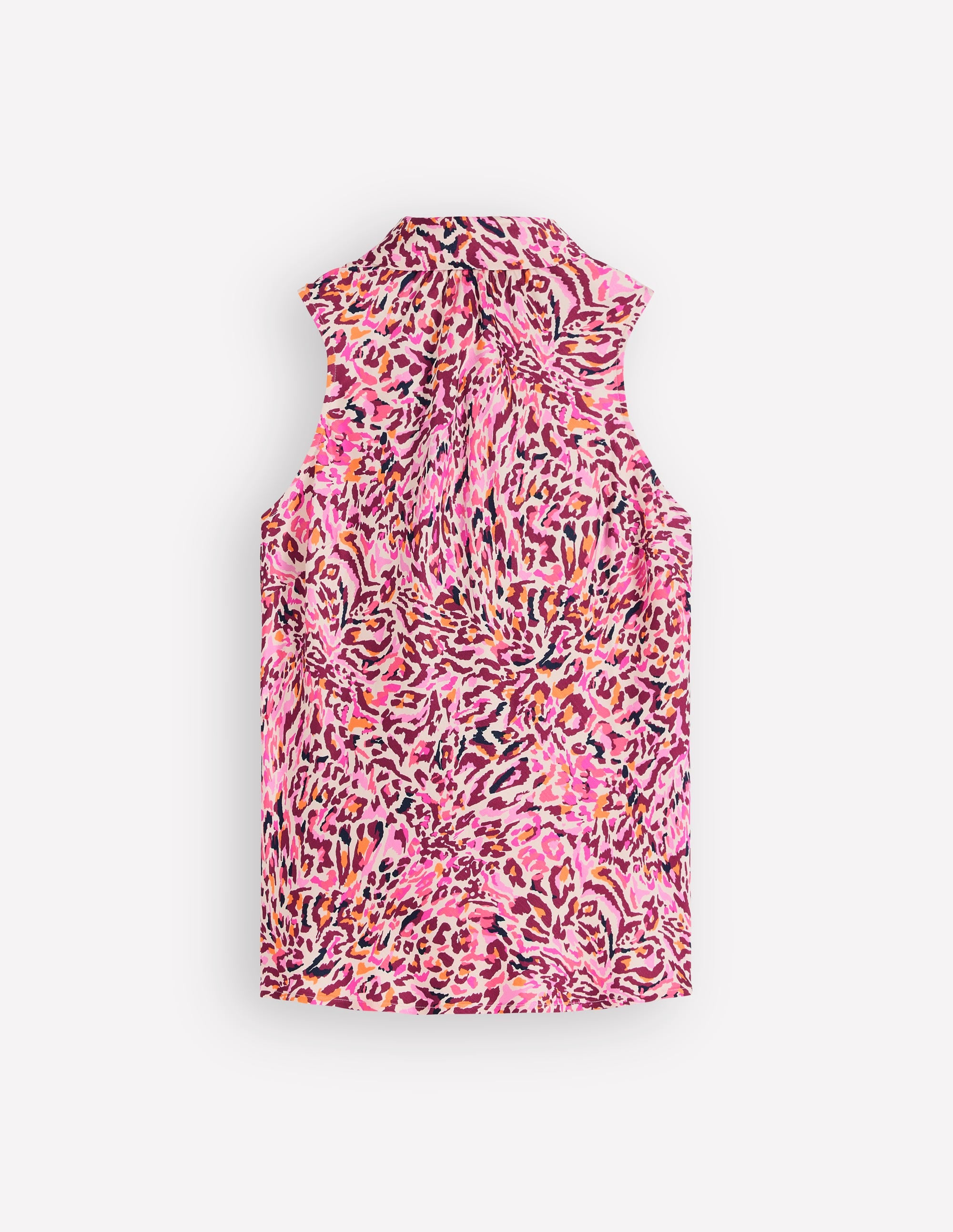 Neckholder-Oberteil aus Satin-Bunt, Fließendes Leopardenmuster - Image 6