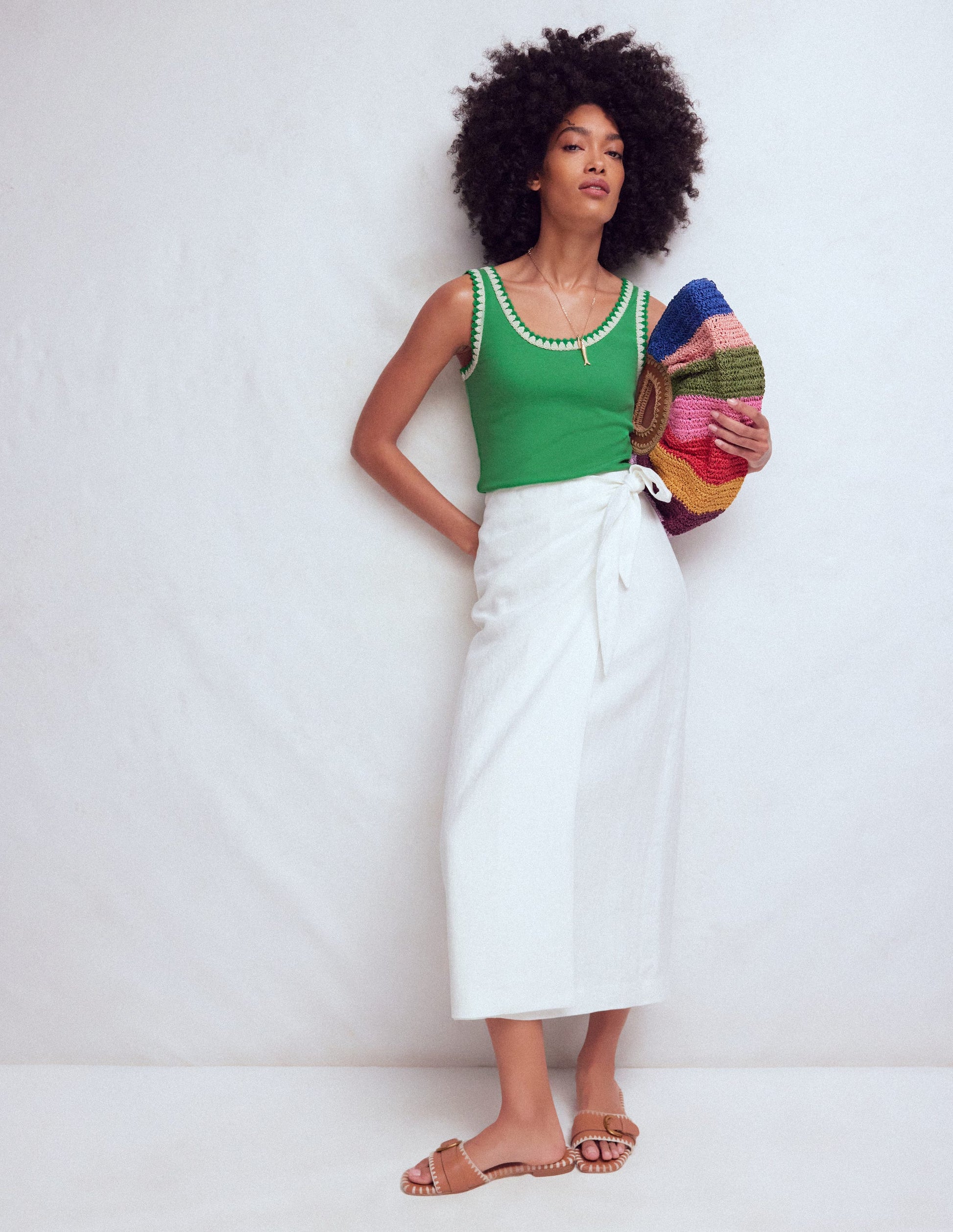 Maddie Top mit Besatz-Kleeblattgrün-5