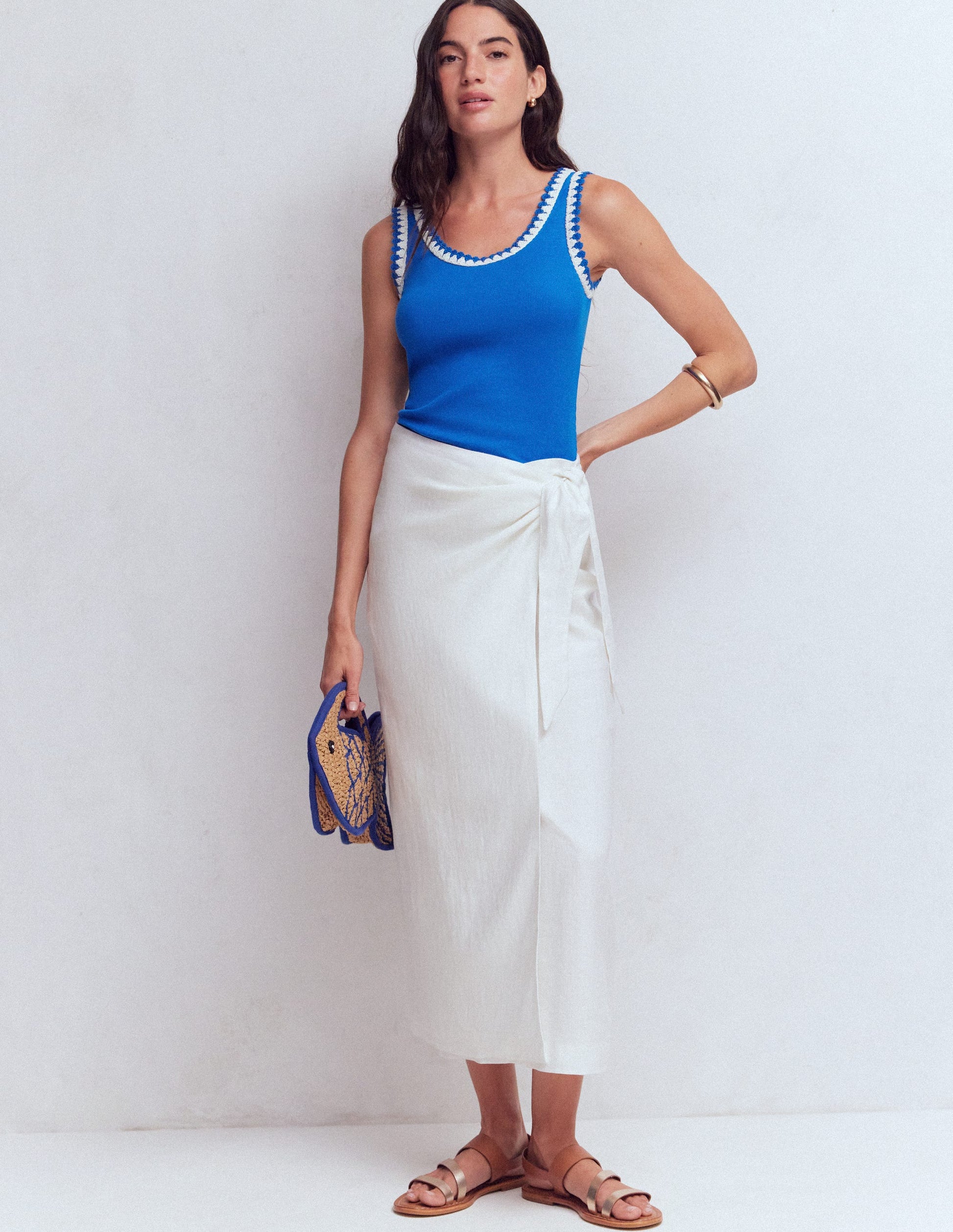 Maddie Top mit Besatz-Blau-5