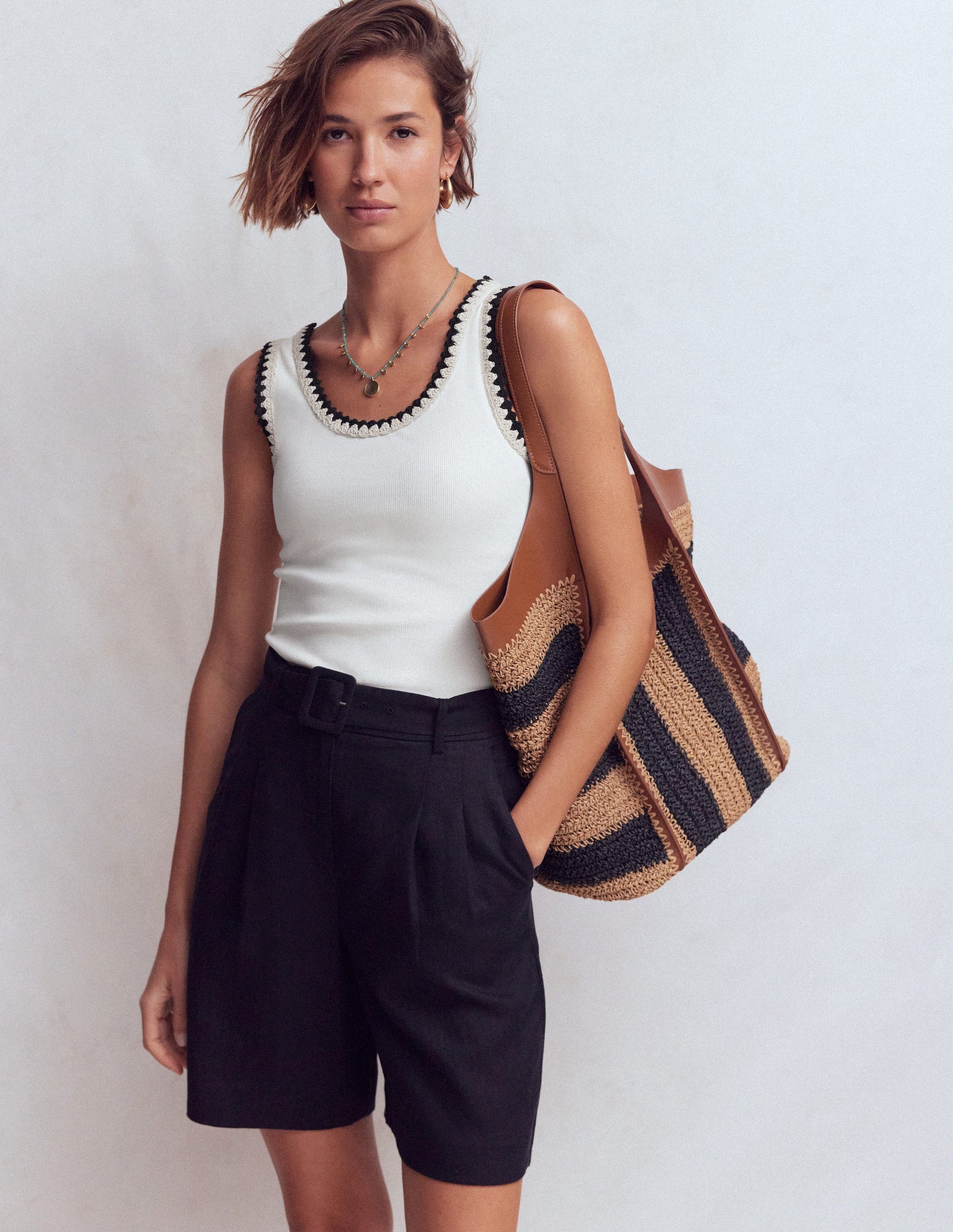 Maddie Top mit Besatz-Naturweiß-5