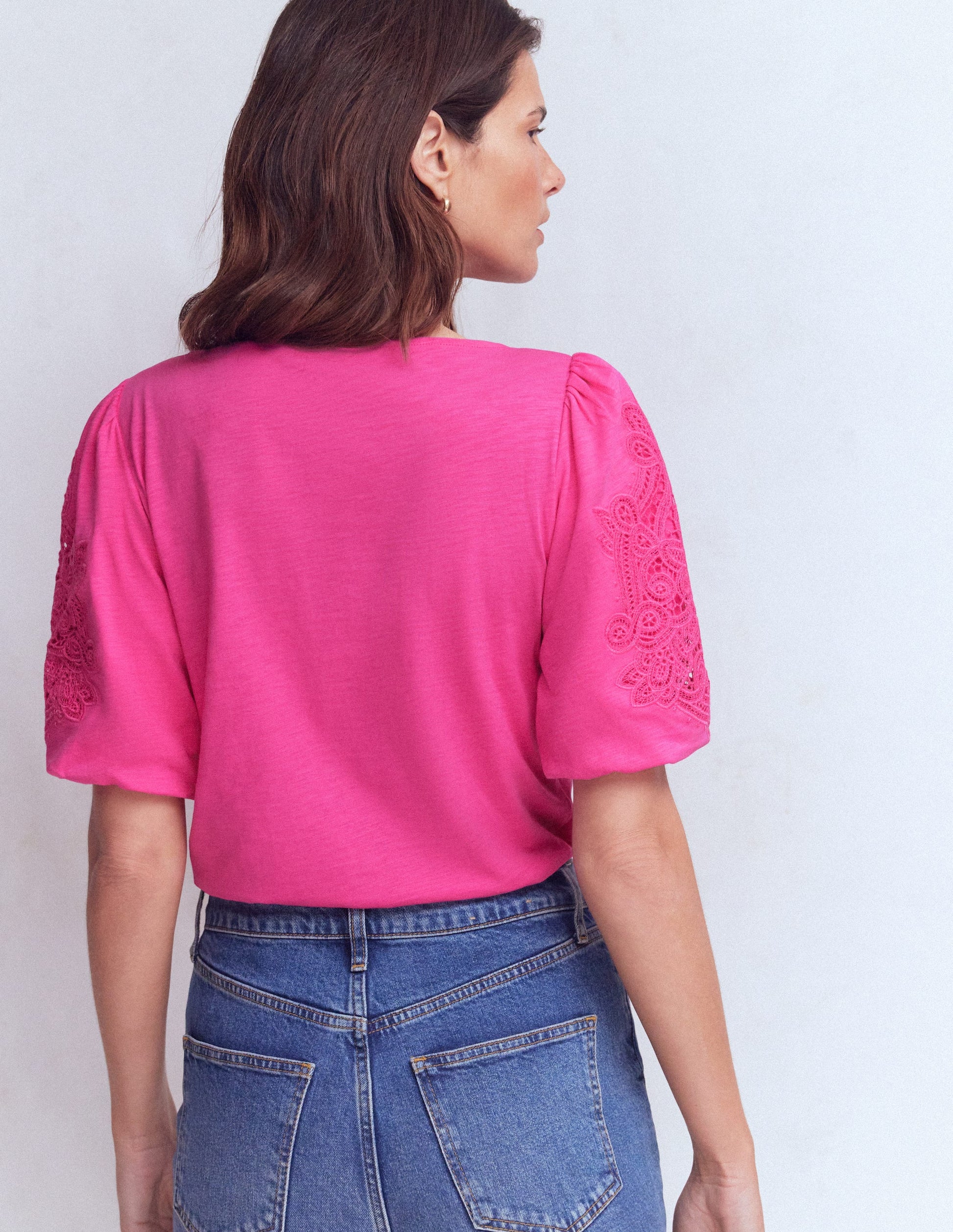Jerseyoberteil mit Cutwork-Detail-Phlox-Rosa-3