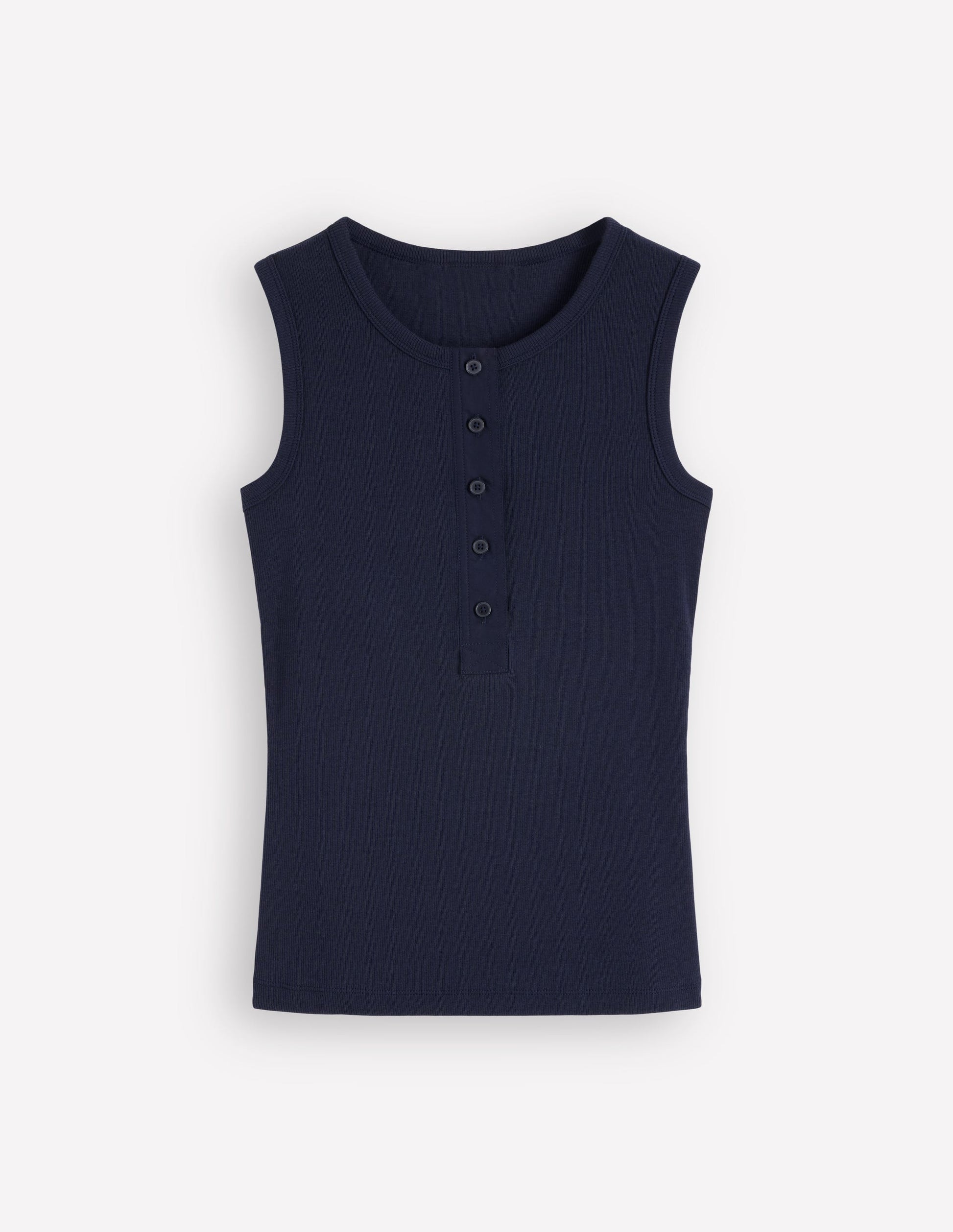 Henley-Top mit Rundhalsausschnitt-Marineblau-6
