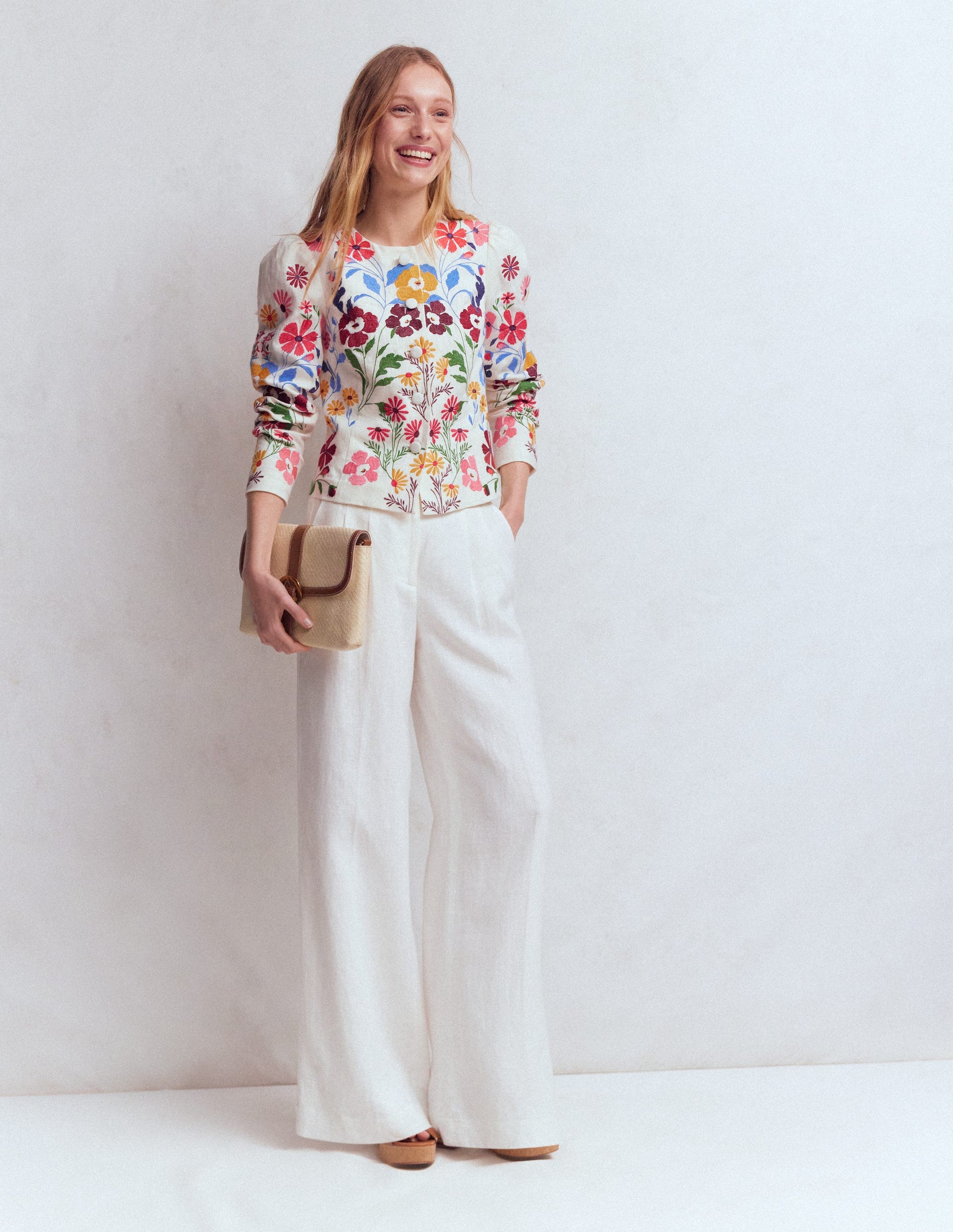 Veste Salisbury à manches bouffantes-Multi, broderie-6