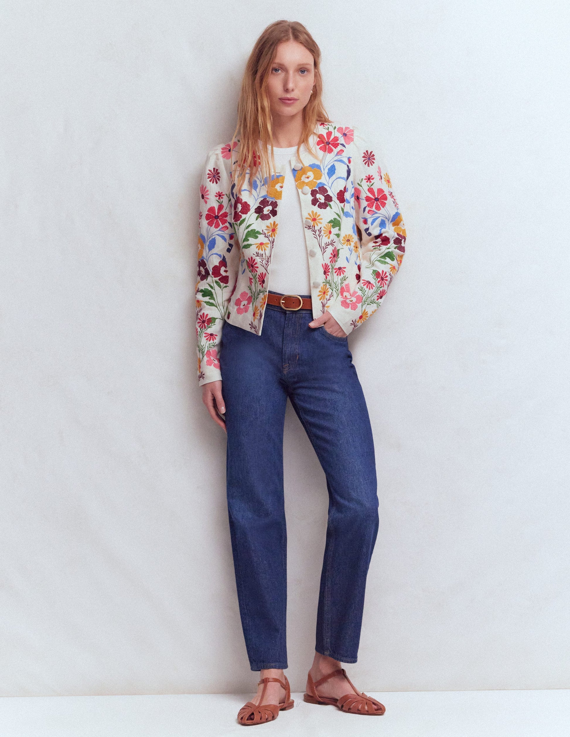 Veste Salisbury à manches bouffantes-Multi, broderie-7