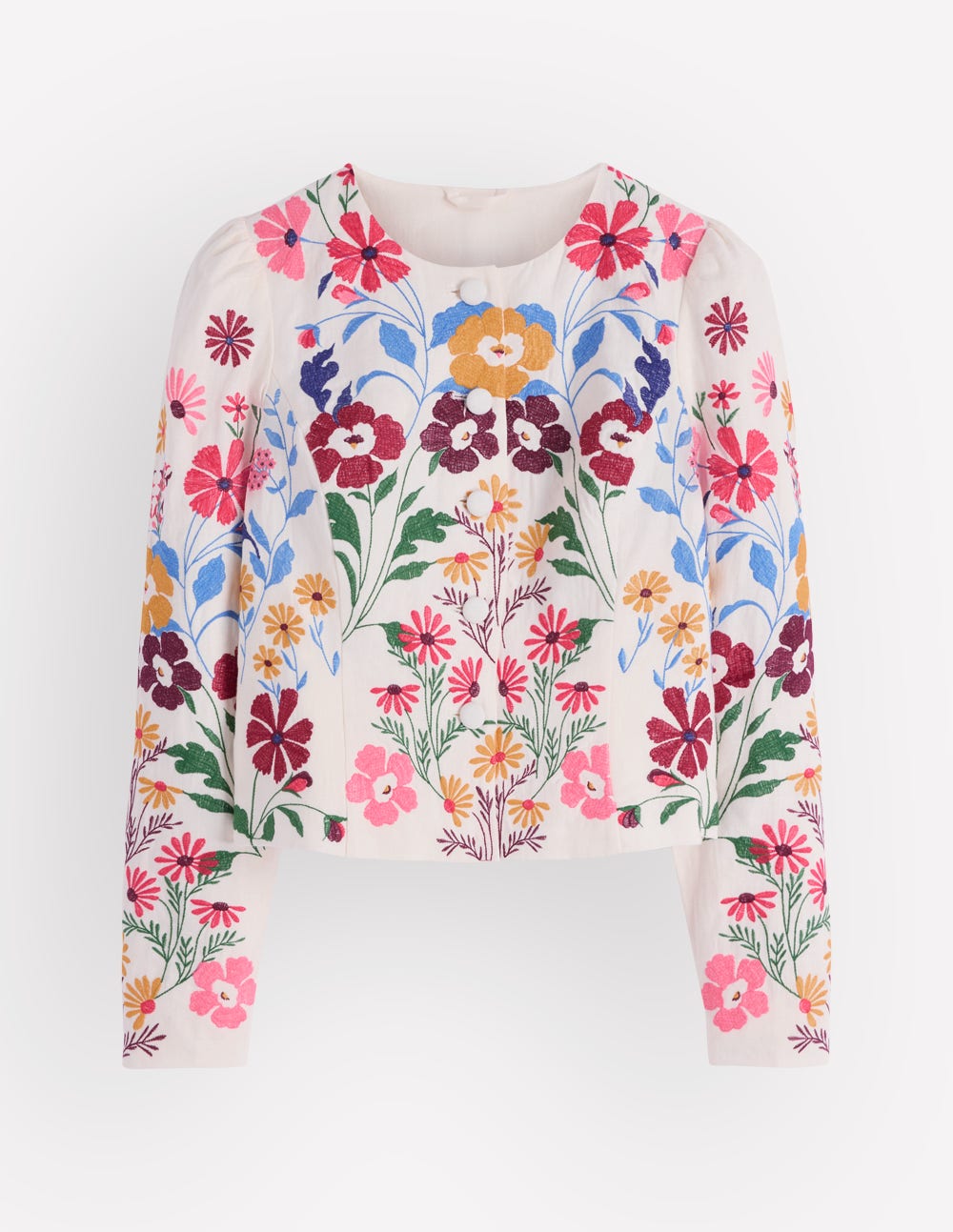 Veste Salisbury à manches bouffantes-Multi, broderie-8