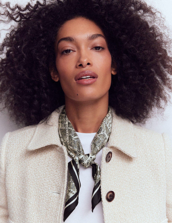 Quadratischer Seidenschal-Karte von London