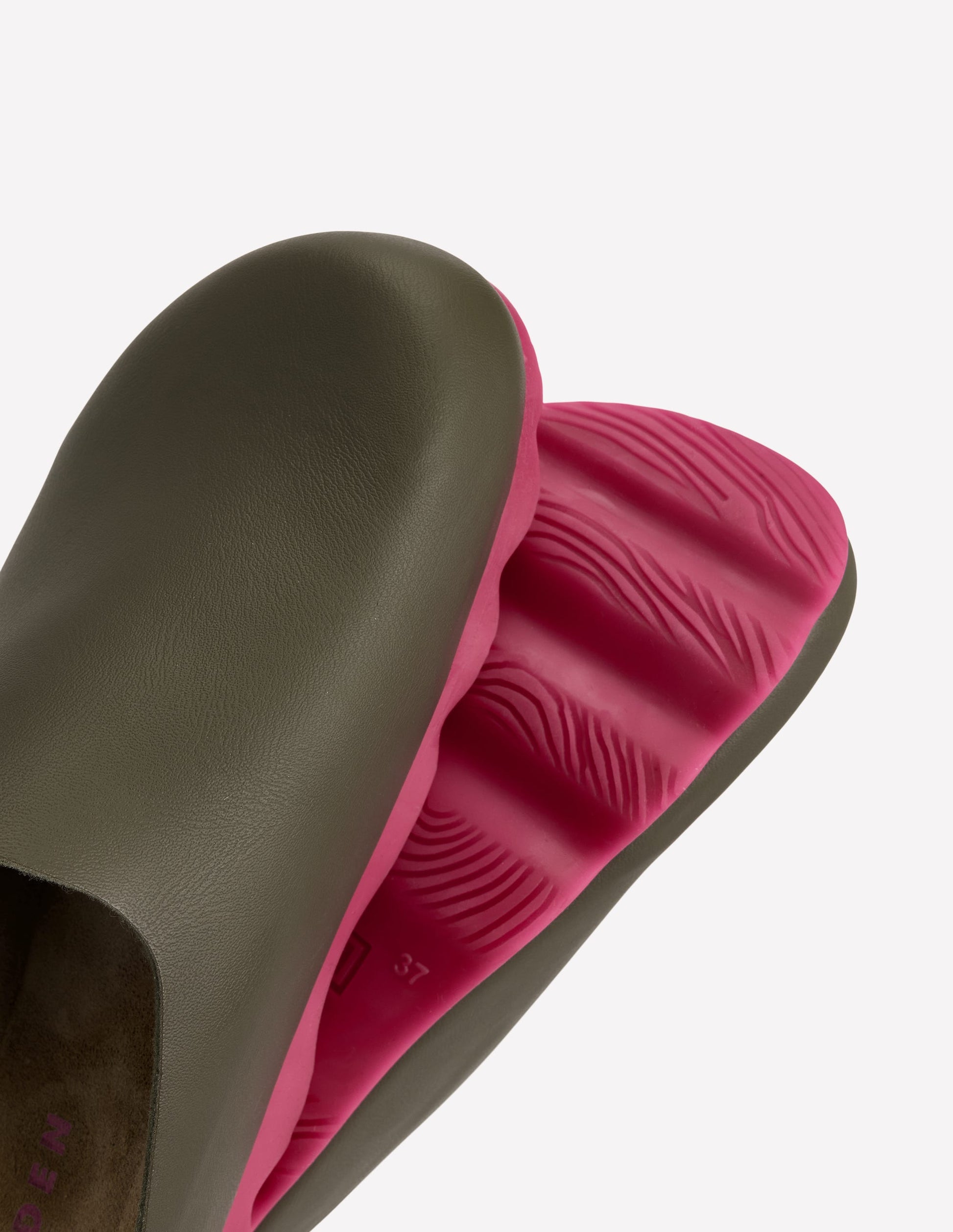 Lyla Clogs in Blockfarben-Khaki/Rosa-6