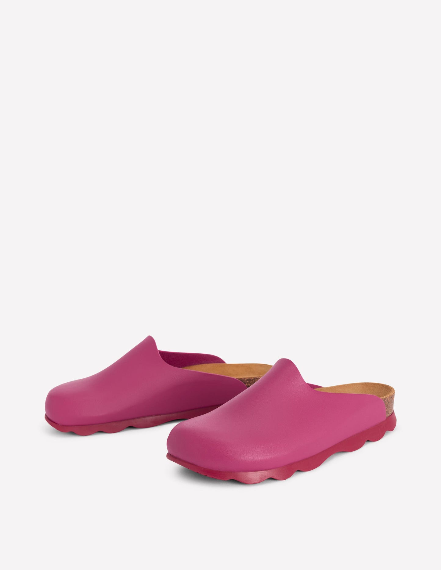 Lyla Clogs in Blockfarben-Pink/Rot