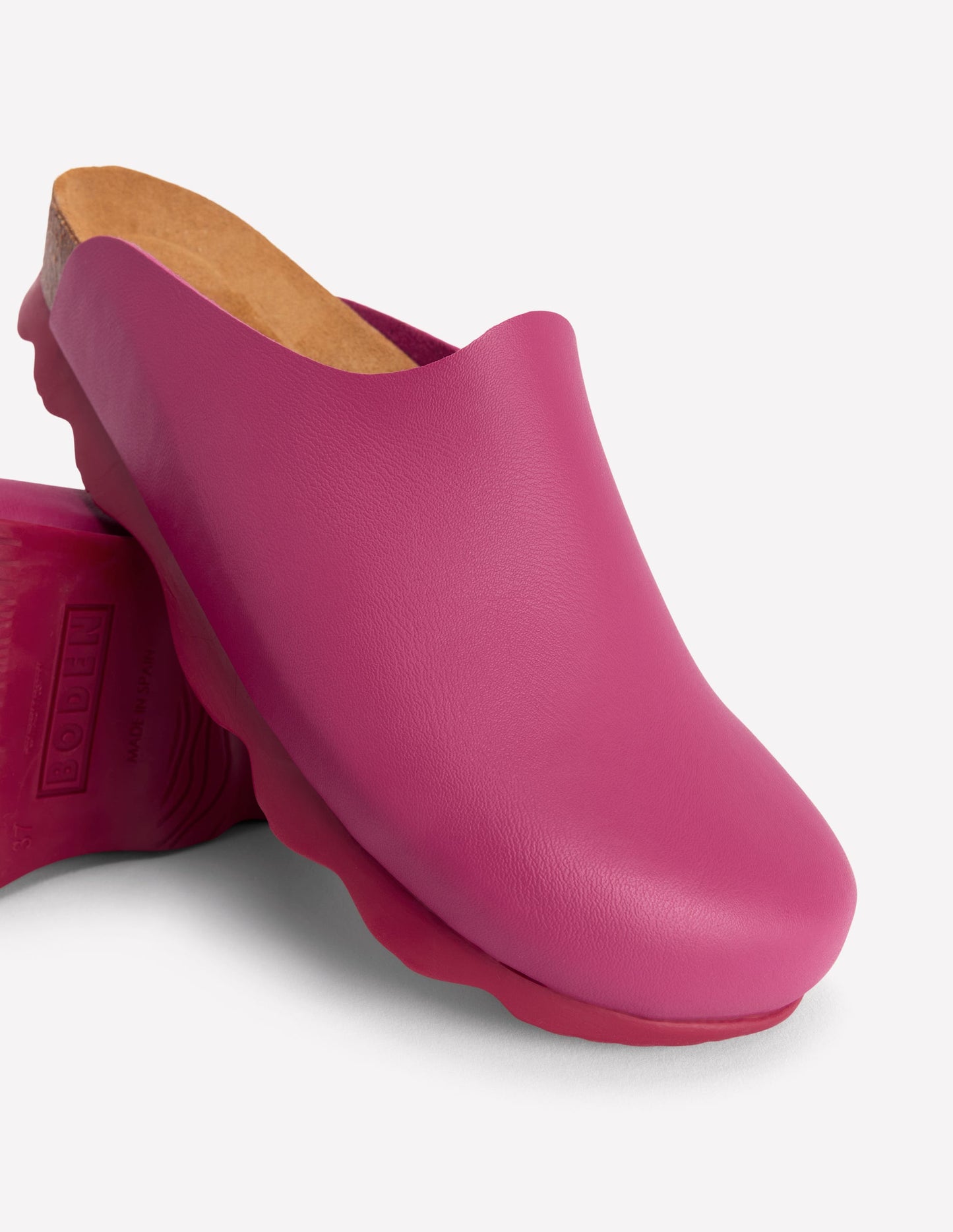 Lyla Clogs in Blockfarben-Pink/Rot
