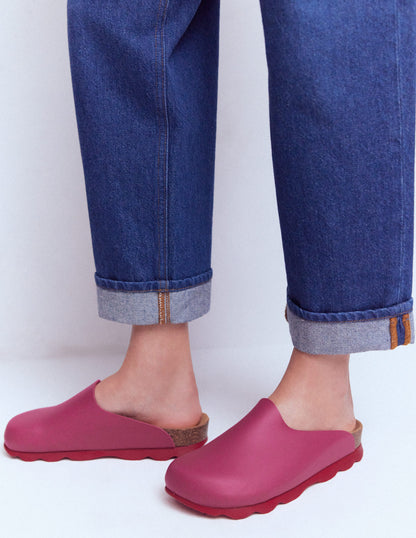 Lyla Clogs in Blockfarben-Pink/Rot-2