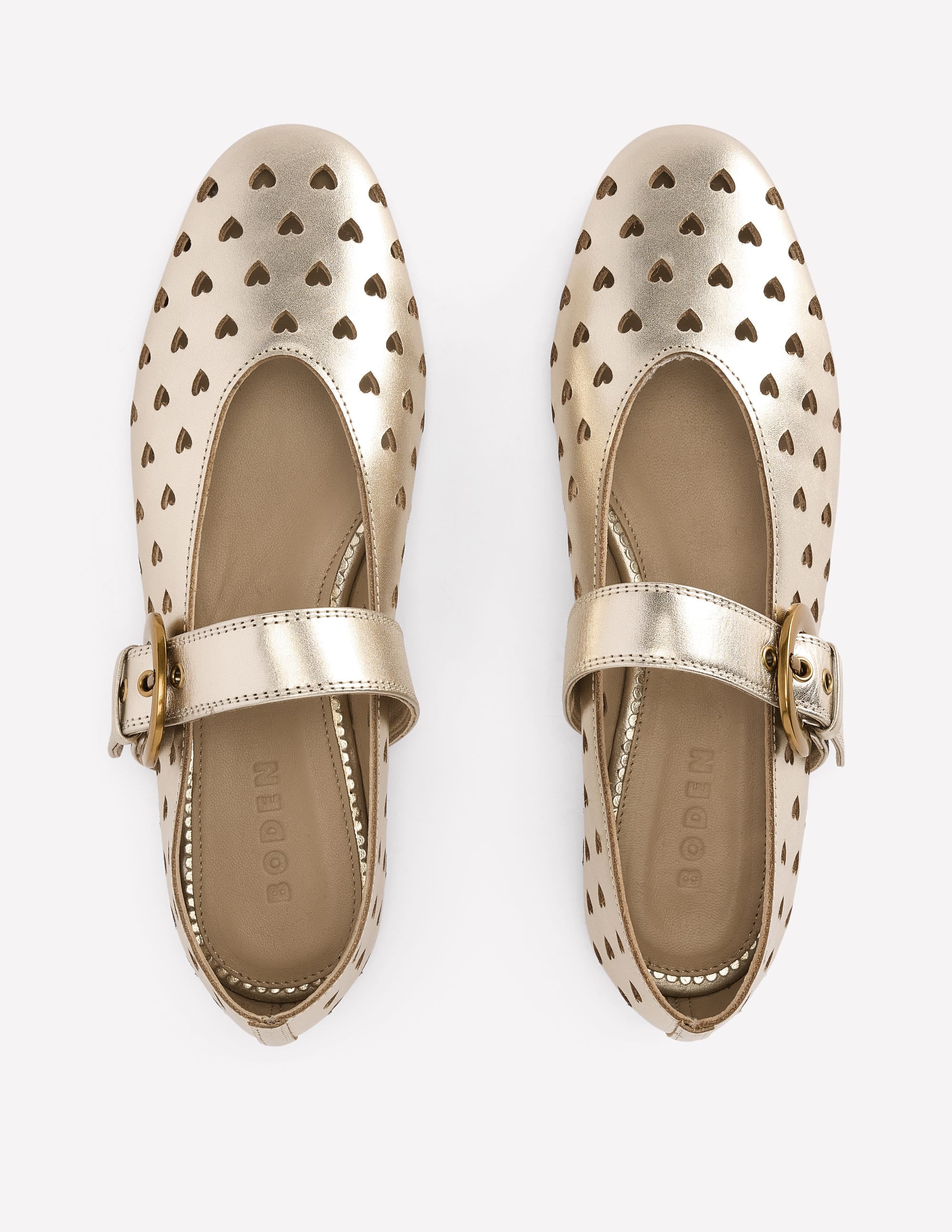 Kylie Flache Mary Janes mit Schnalle-Gold - Image 6