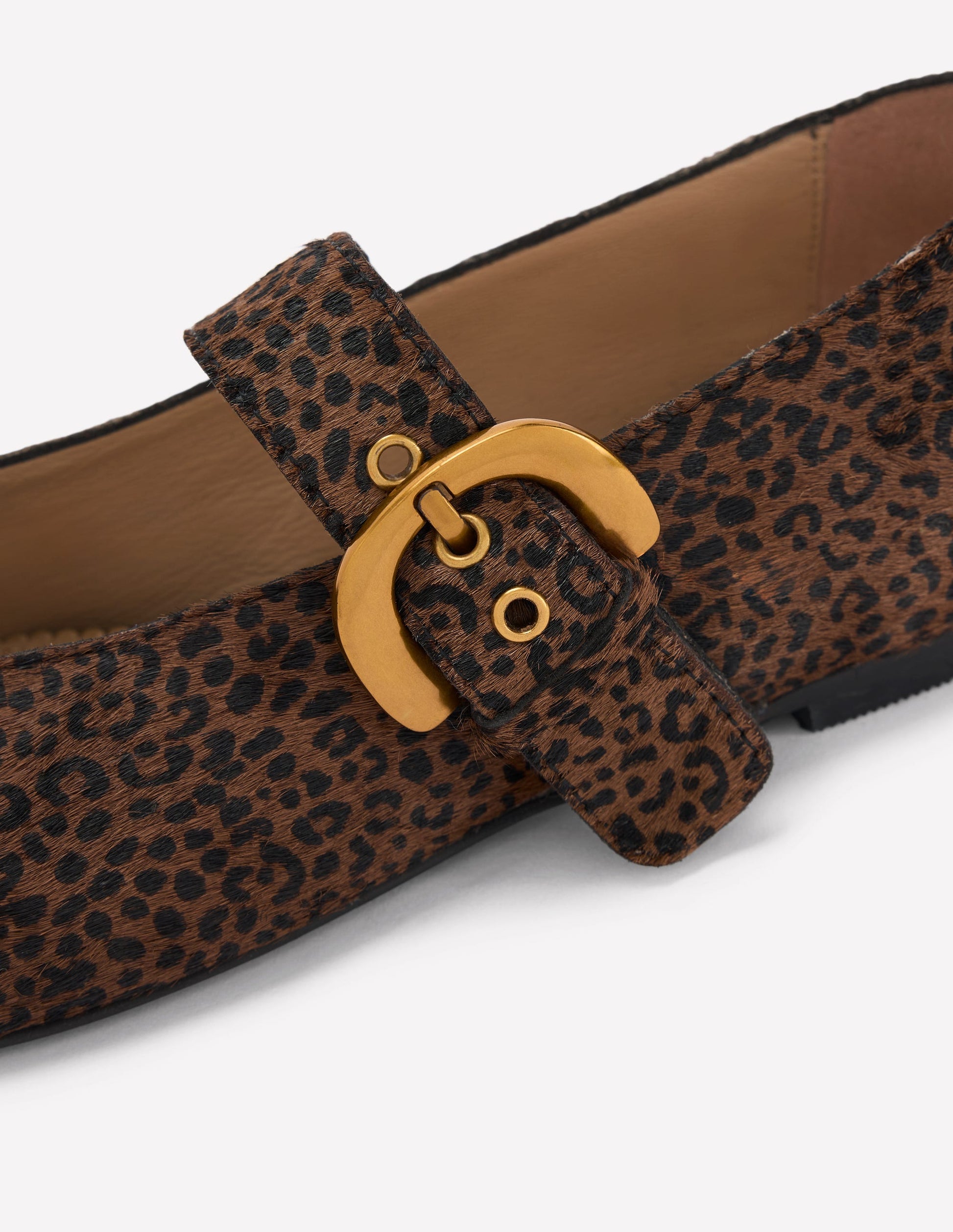 Kylie Flache Mary Janes mit Schnalle-Mini Leopardenmuster-5