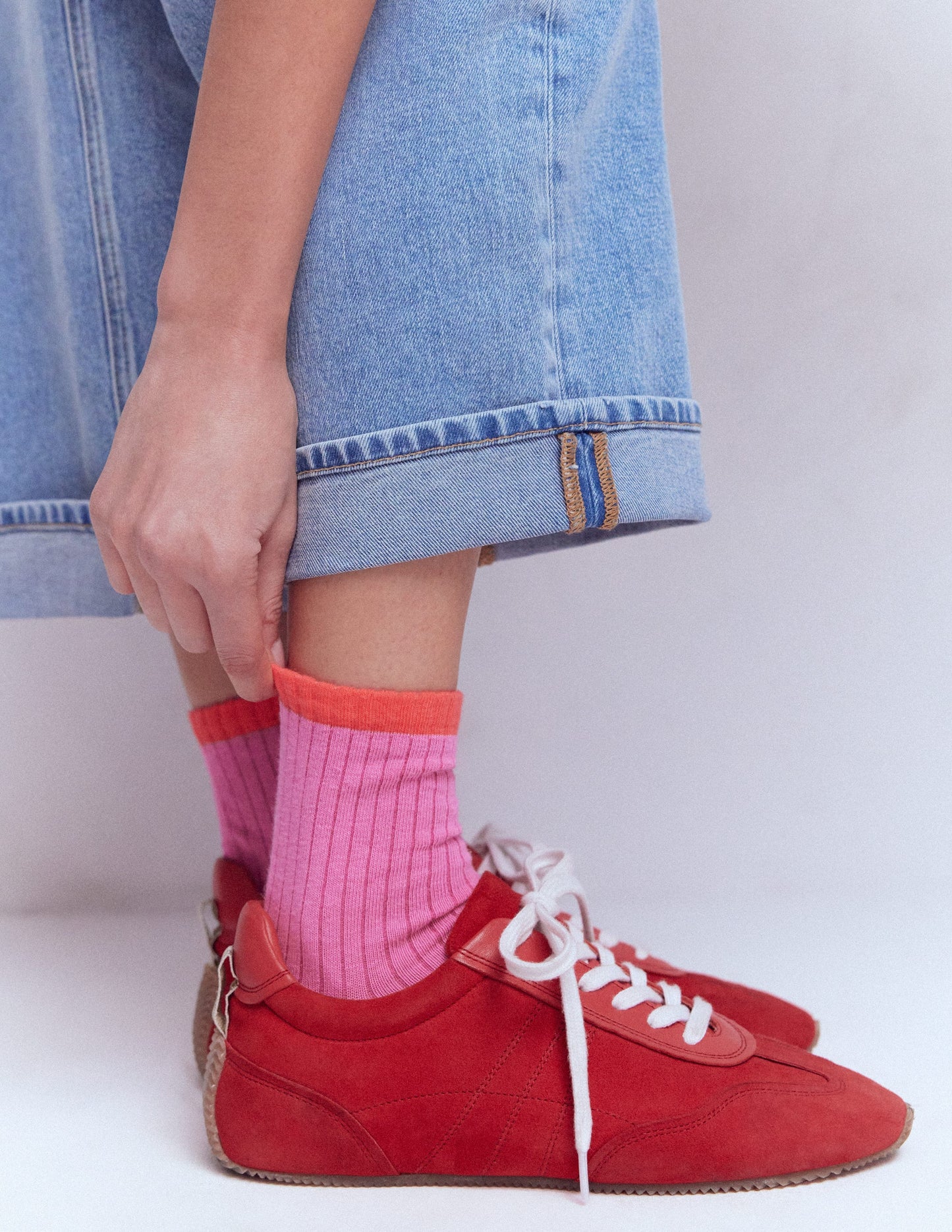 Socken in Blockfarben-Bunt