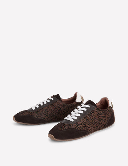 Delphine Slim Sole Trainers-Leopard-5