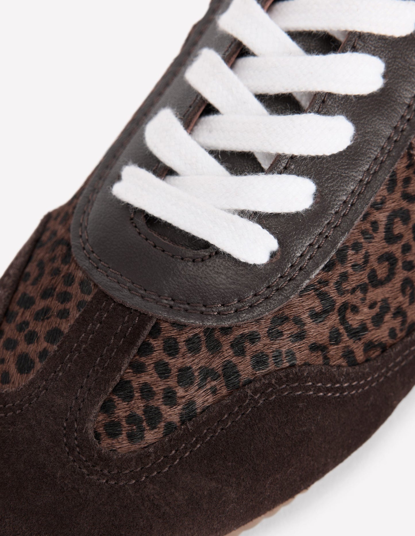 Delphine Sneaker mit schmaler Sohle-Mohair, Leopardenmuster