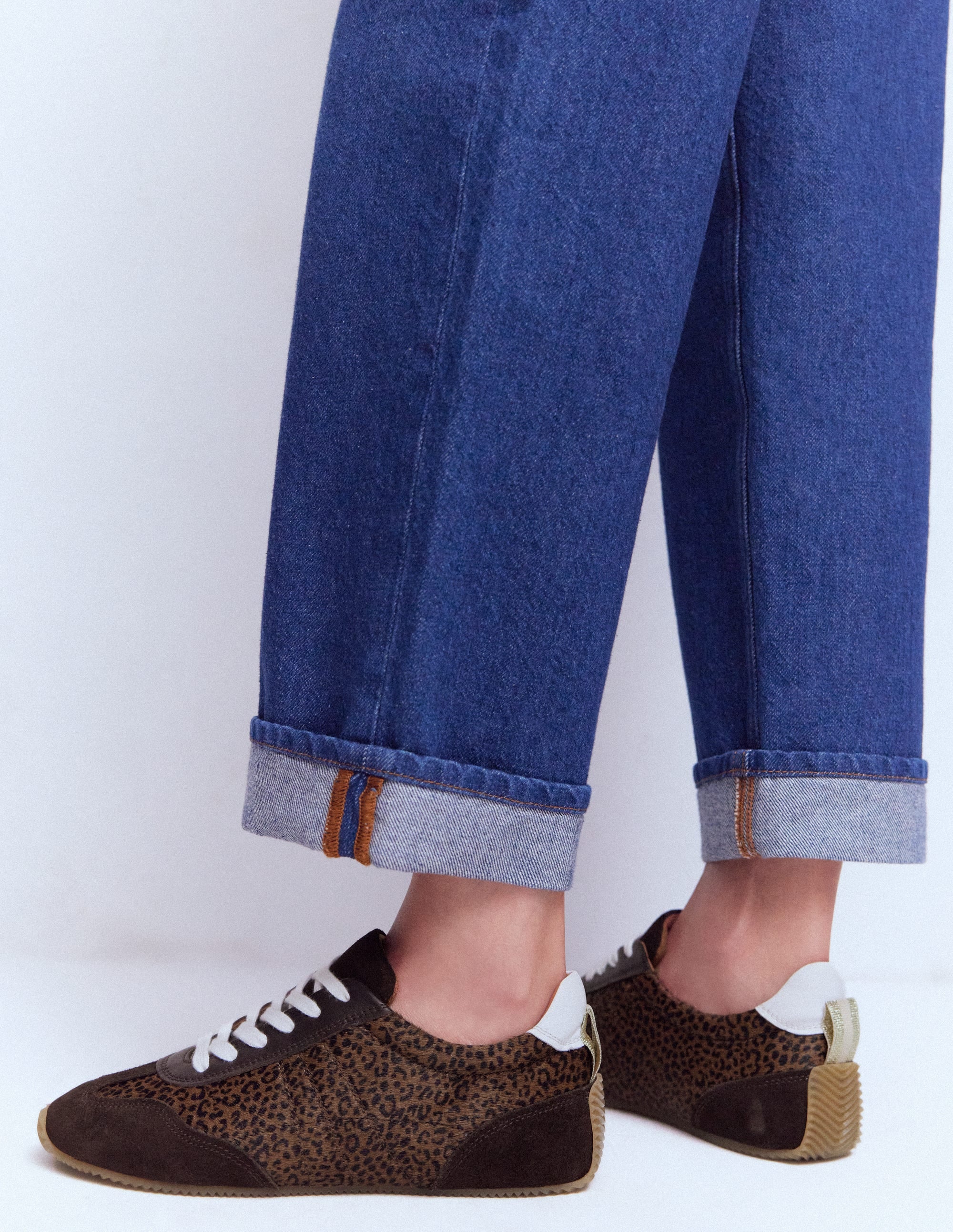 Delphine Sneaker mit schmaler Sohle-Mohair, Leopardenmuster - Image 4