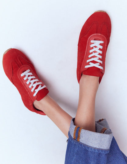 Delphine Sneaker mit schmaler Sohle-ROT-2