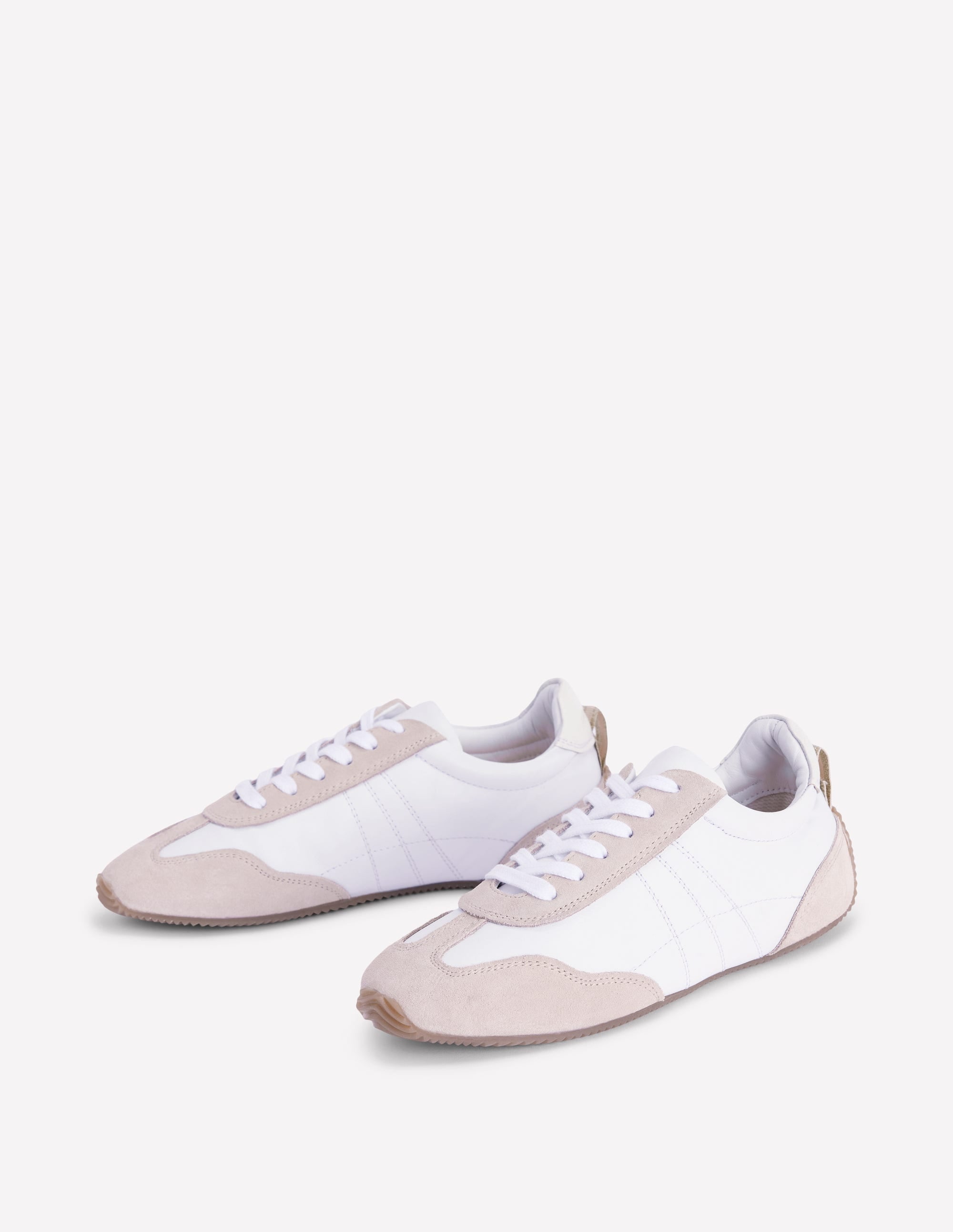 Delphine Sneaker mit schmaler Sohle-Weiß Mix - Image 3