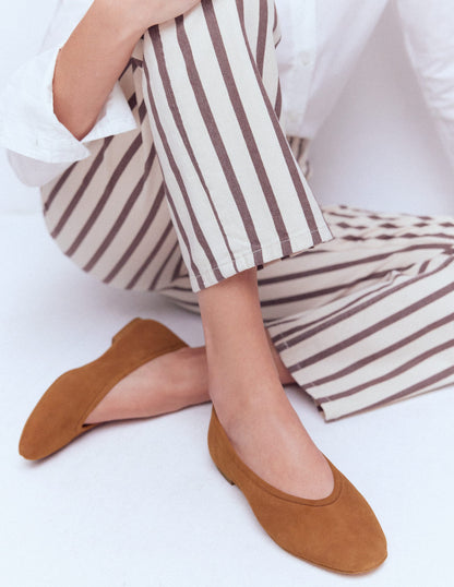 Hoch geschnittene Ballerinas-Ingwer-2