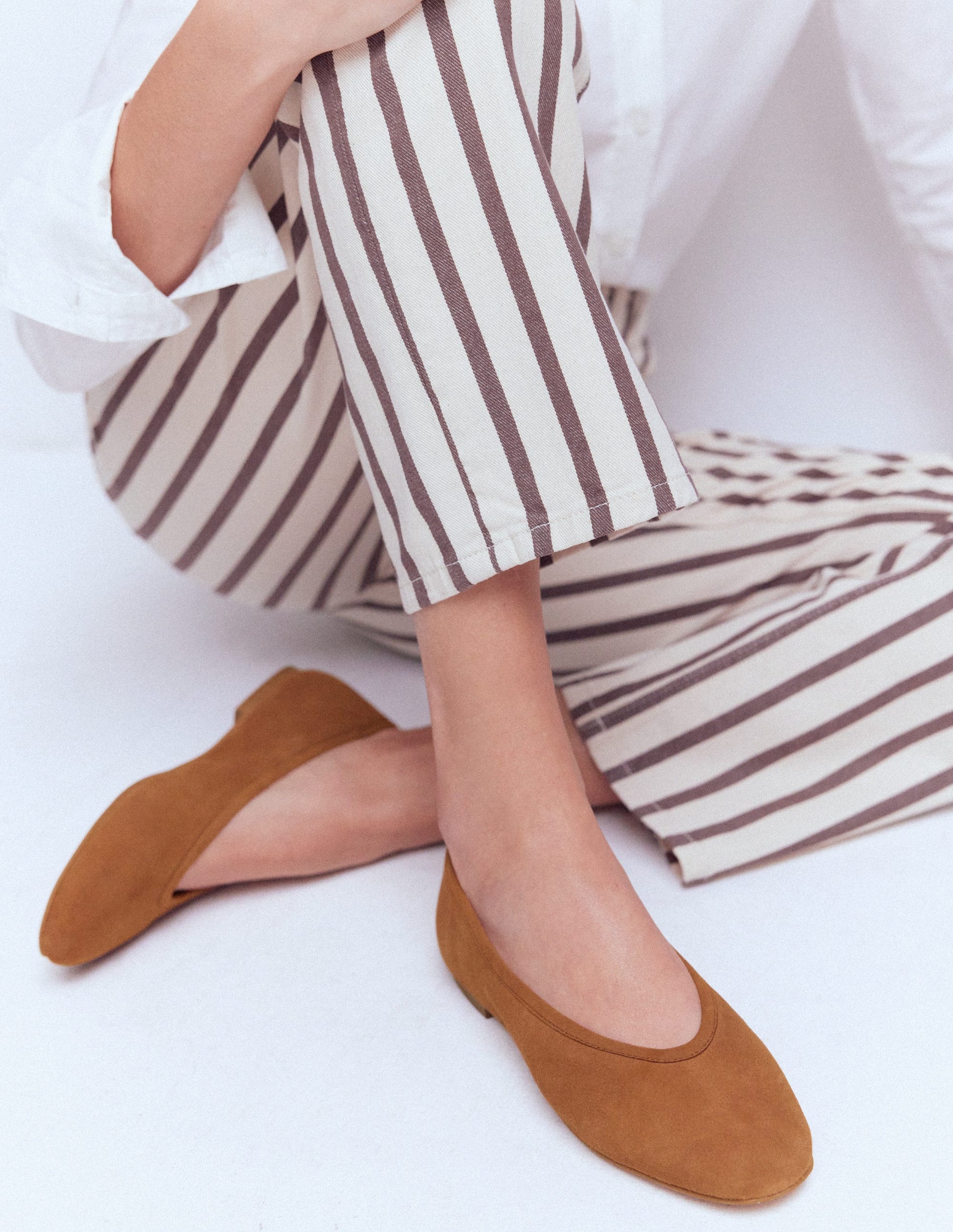 Hoch geschnittene Ballerinas-Ingwer-1