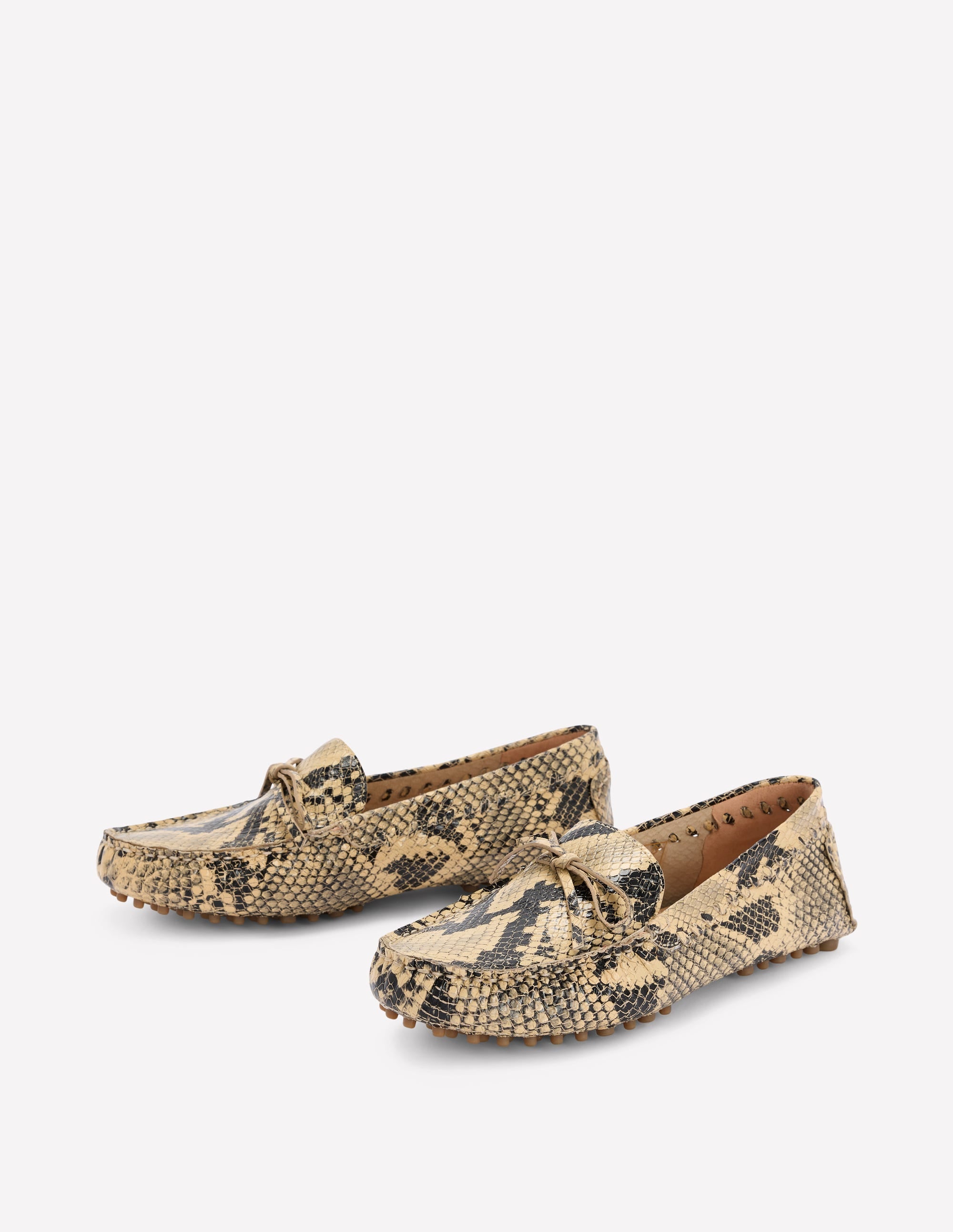 Mocassins souples Heidi à surpiqûres-Serpent - Image 4