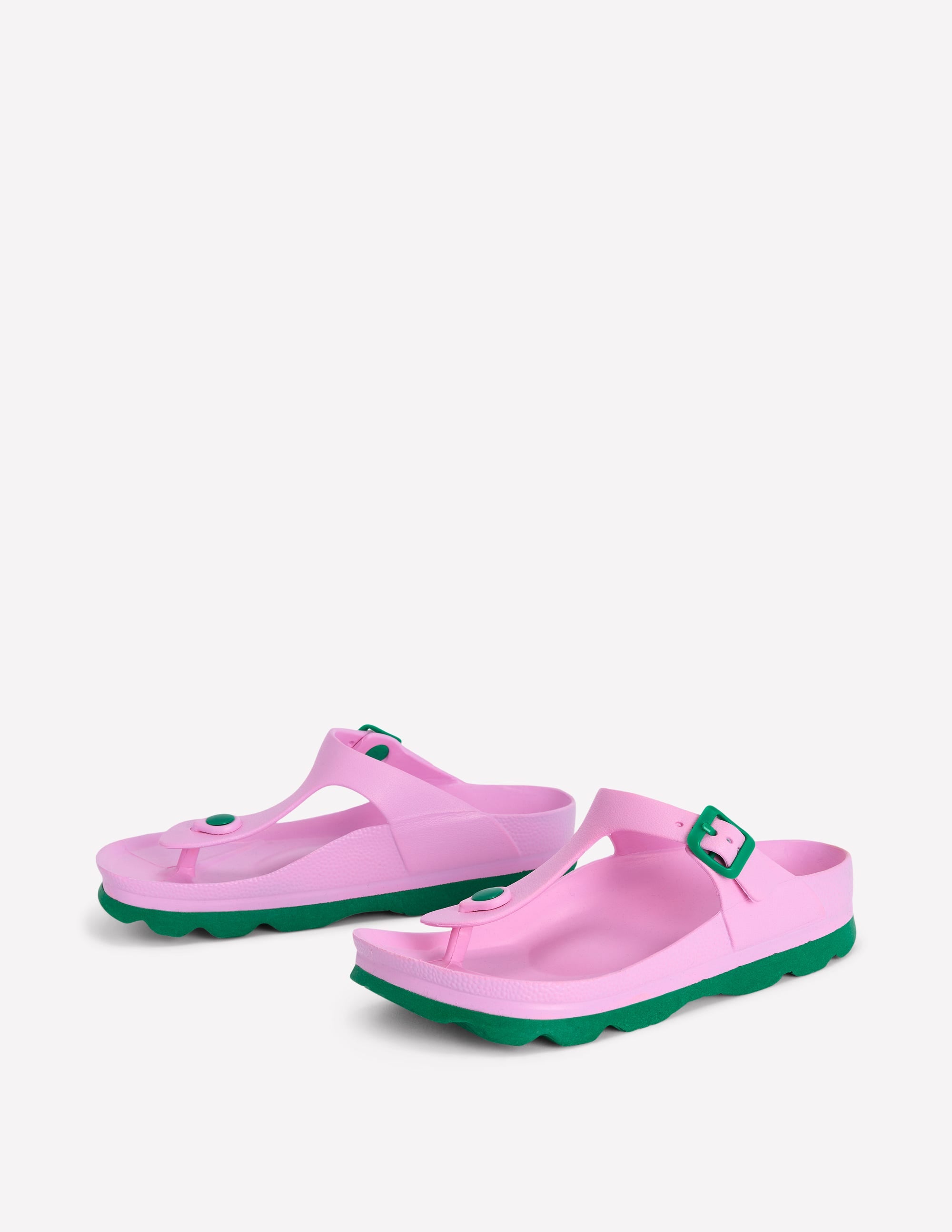 Lyla Sandalen mit Zehensteg-Rosa/Grün - Image 4