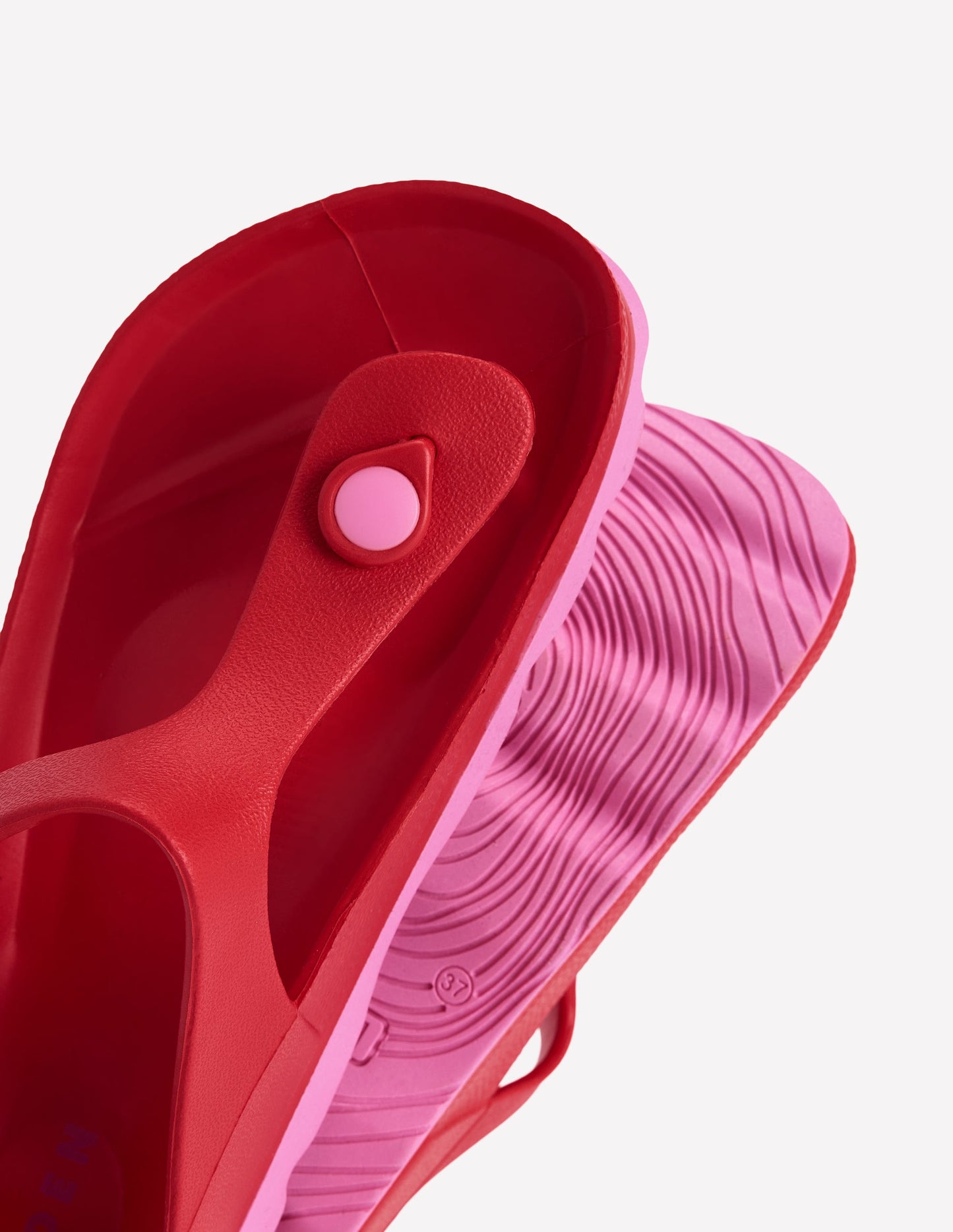 Lyla Sandalen mit Zehensteg-Rot/Rosa