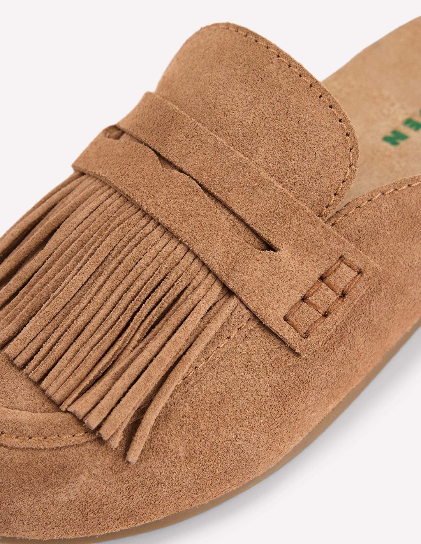 Etta Ghillie-Pantoletten-Hellbraun