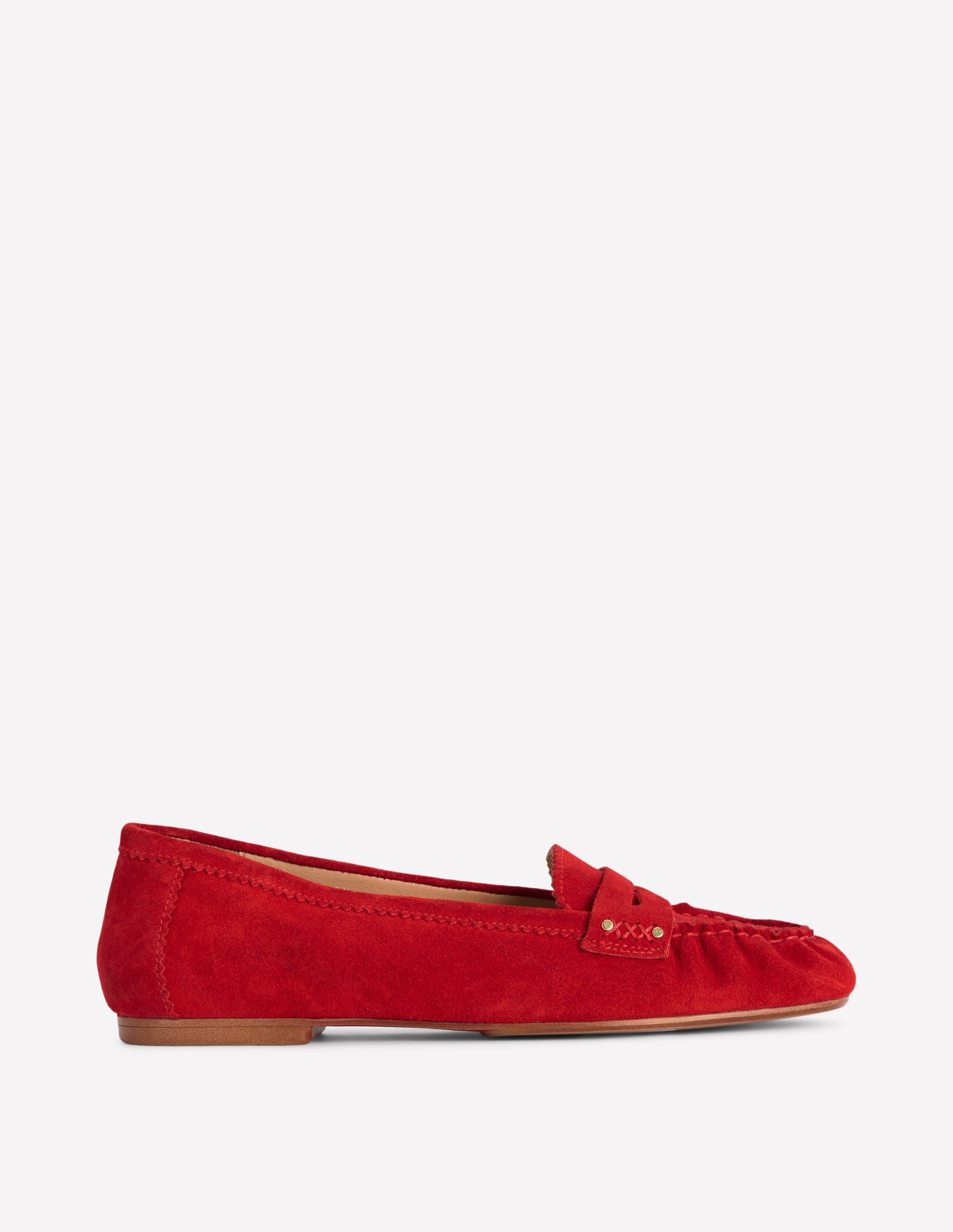 Classic Penny Loafers-Red-1