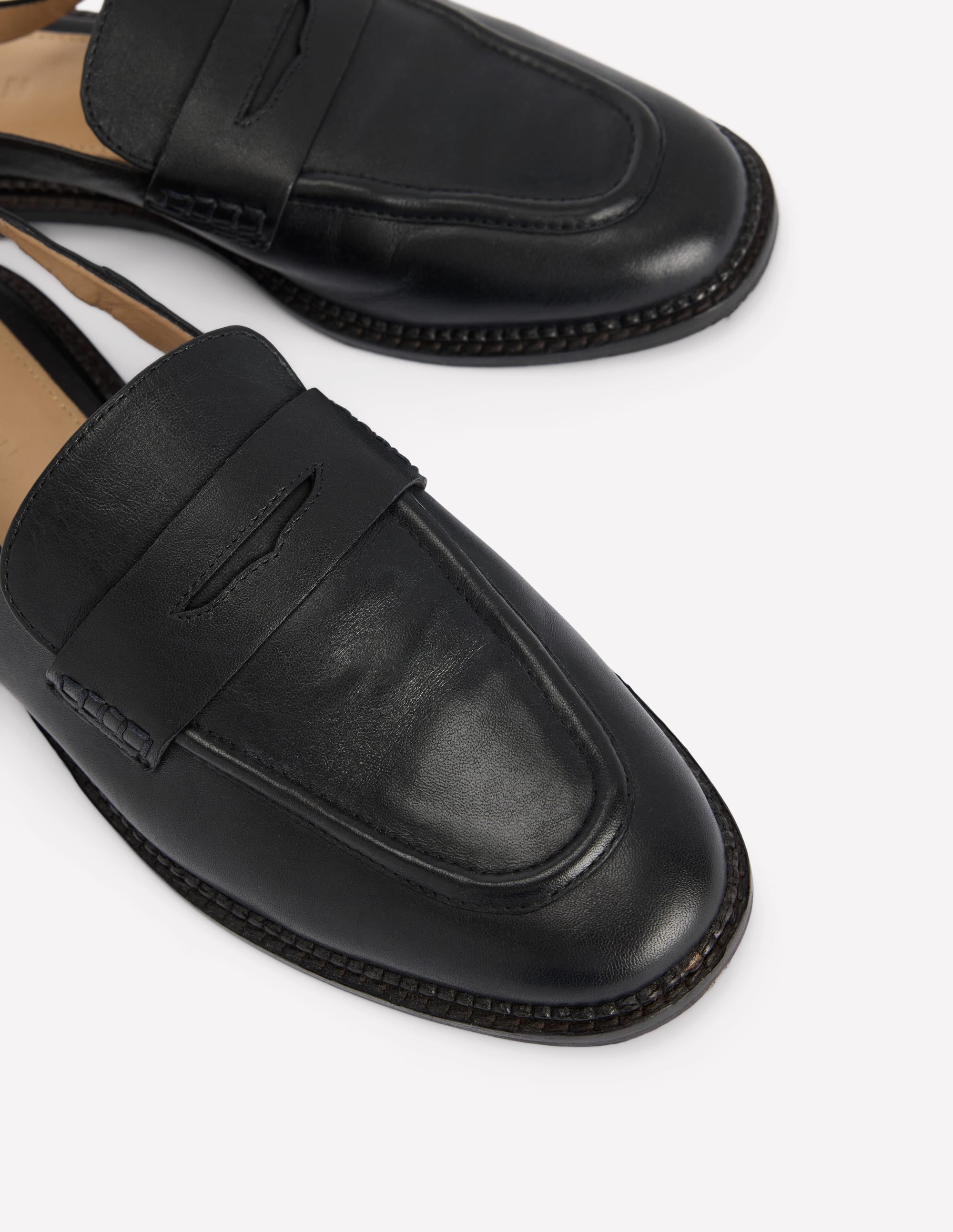 Nya Pennyloafer mit Fersenriemen-Schwarz - Image 5