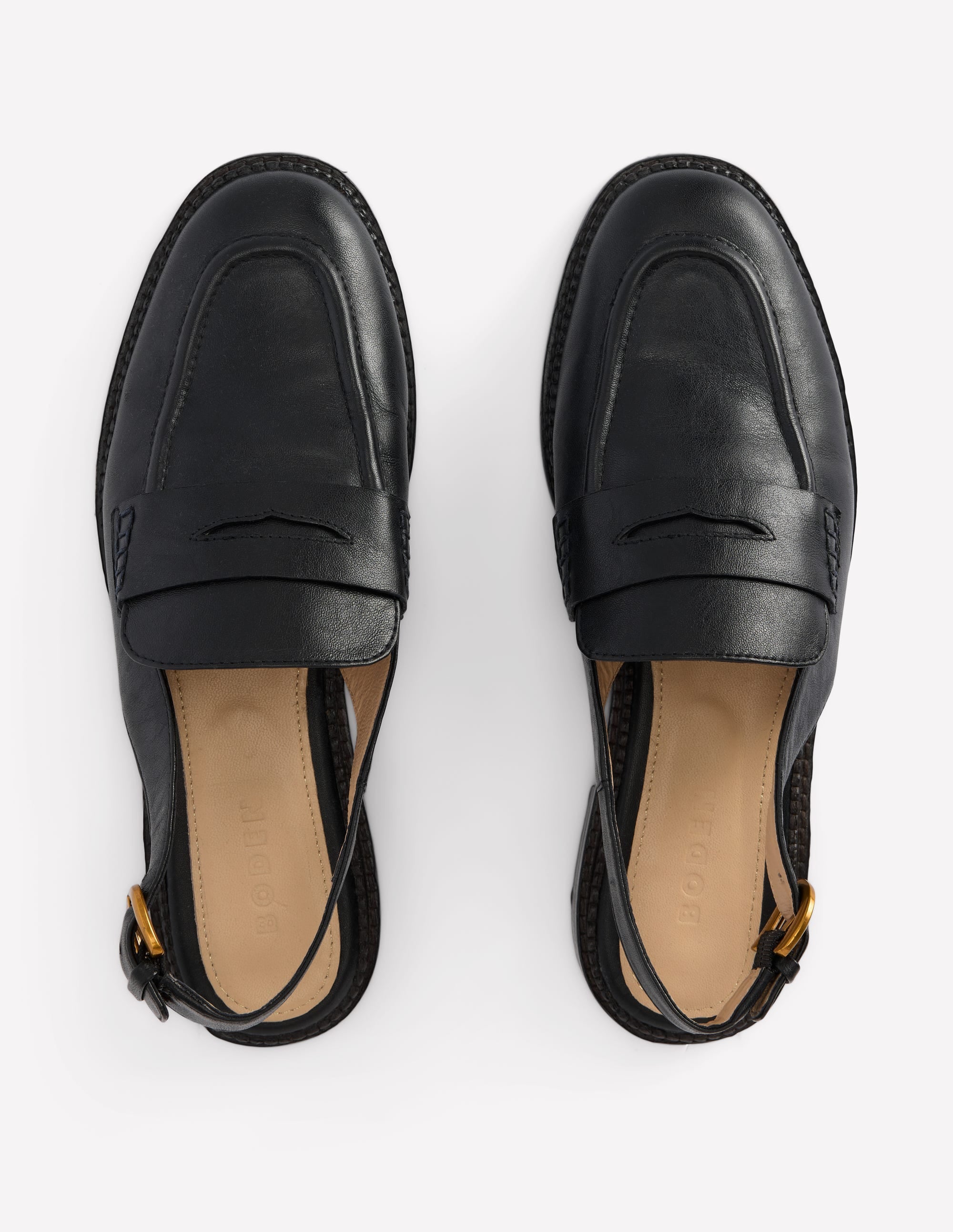 Nya Pennyloafer mit Fersenriemen-Schwarz - Image 6