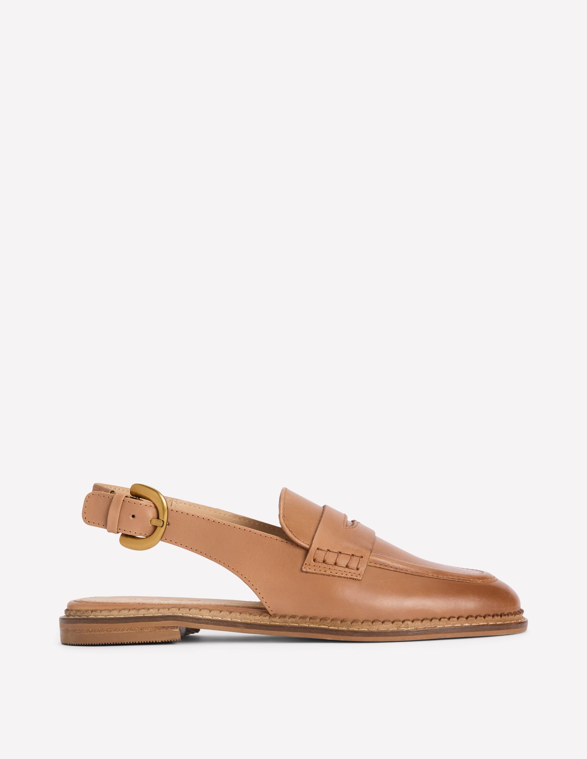 Nya Pennyloafer mit Fersenriemen-Hellbraun - Image 1